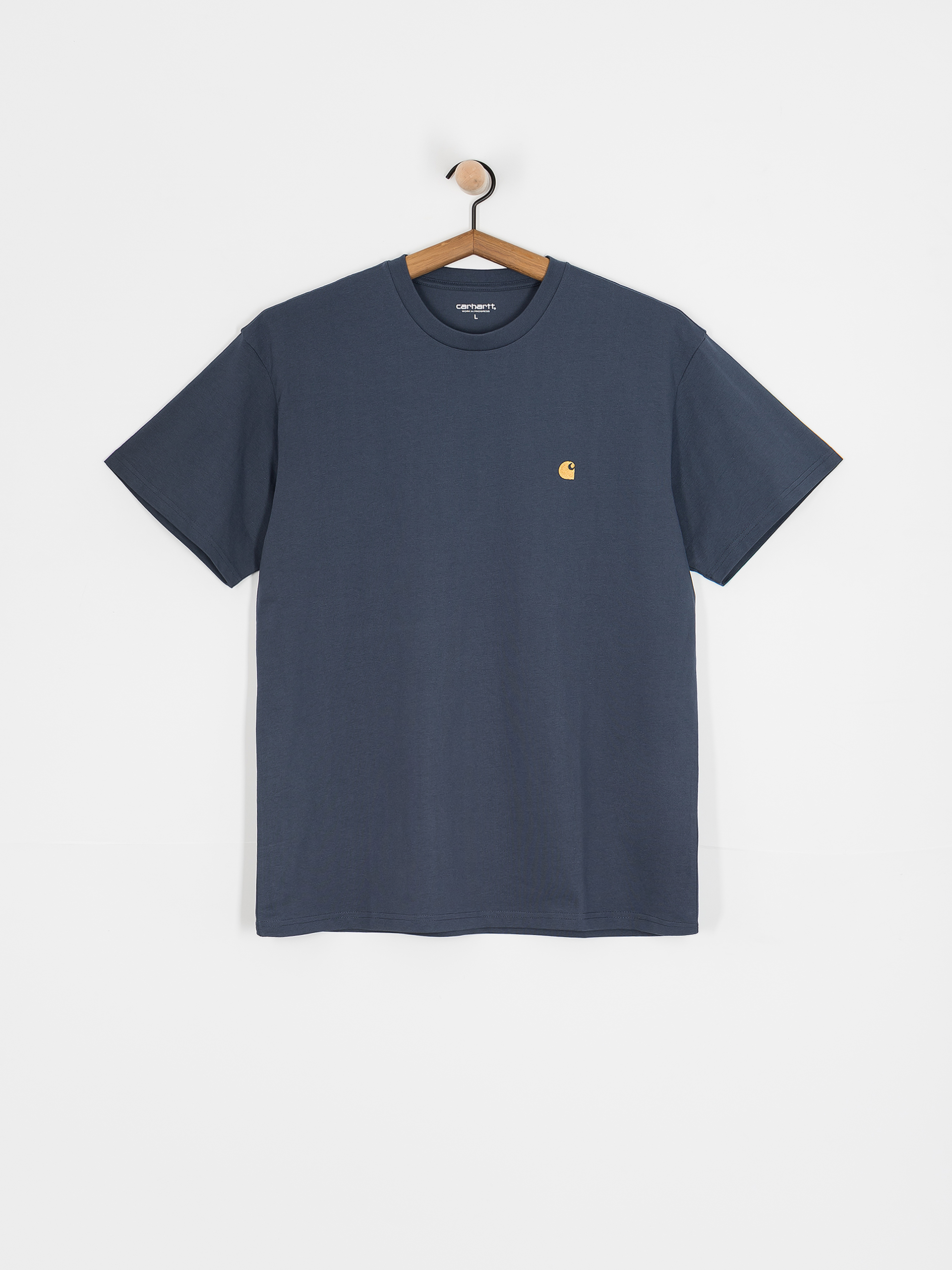 Тениска Carhartt WIP Chase (dusky blue/gold)