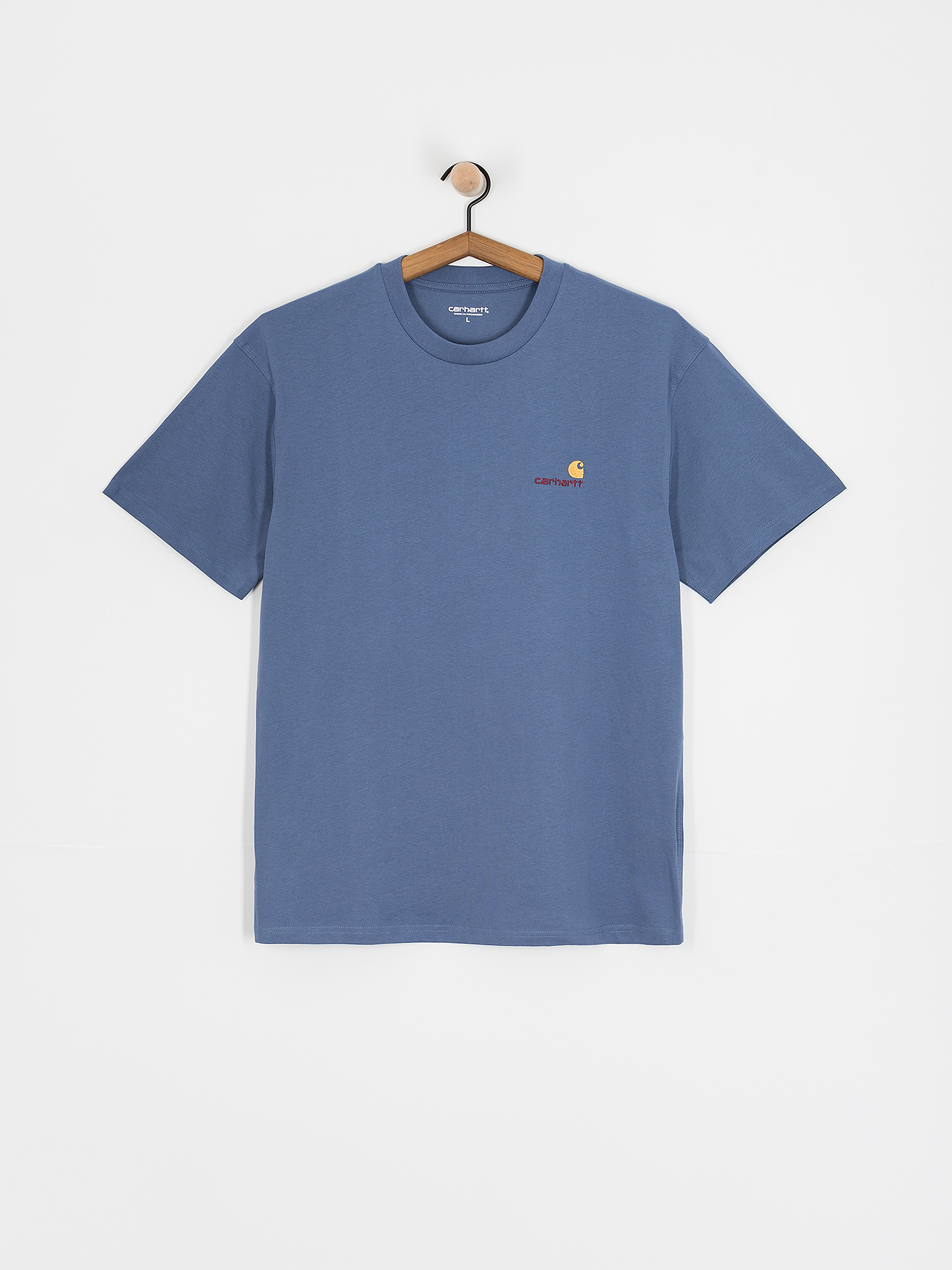 Тениска Carhartt WIP American Script (blue iris)