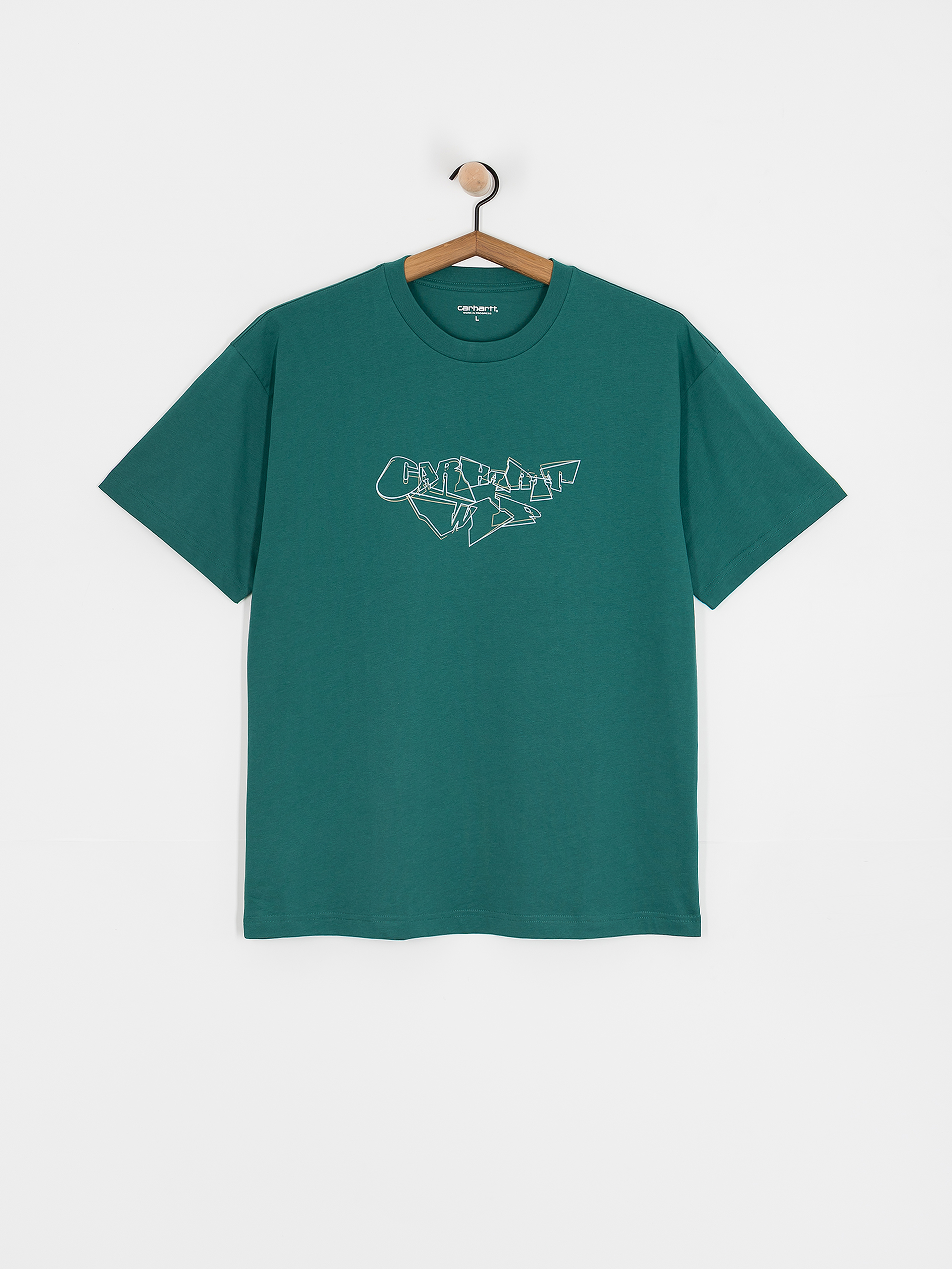 Тениска Carhartt WIP Screwed Up Script (rainforest)