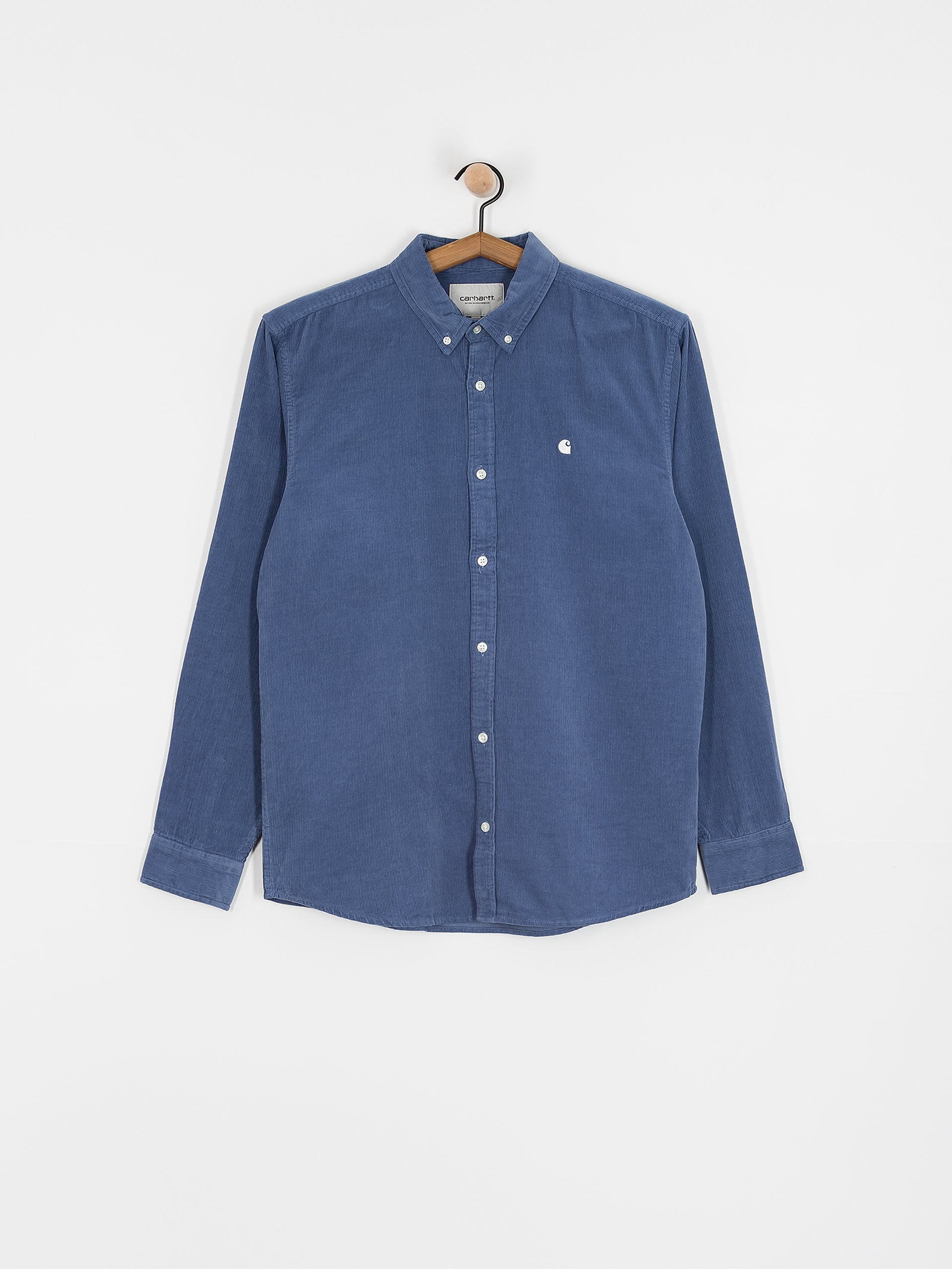 Риза Carhartt WIP Madison Fine Cord (blue iris/wax)