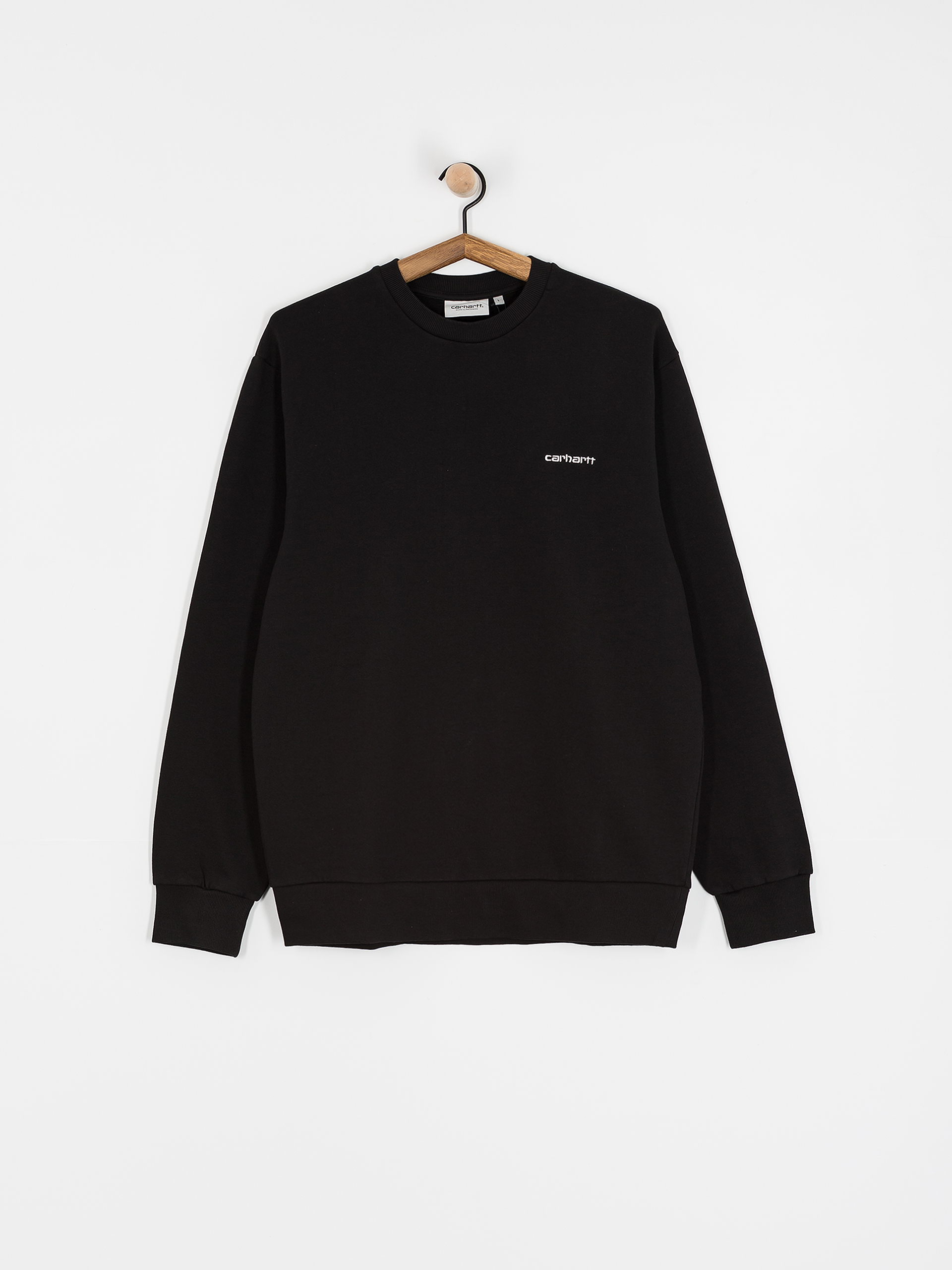 Суитшърт Carhartt WIP Script Embroidery (black/white)