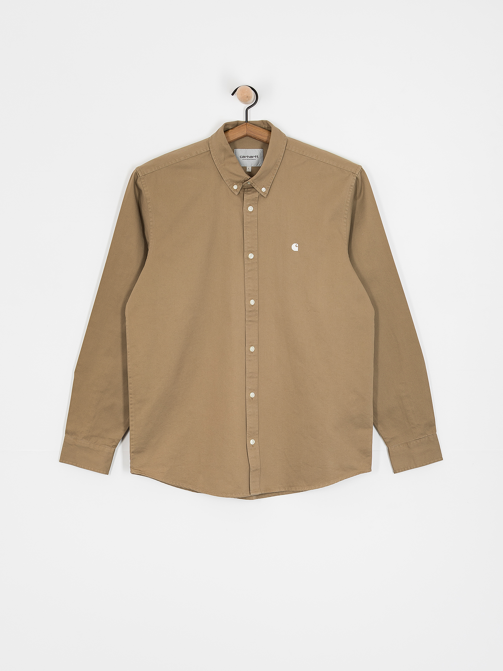 Риза Carhartt WIP Madison (leather/white)