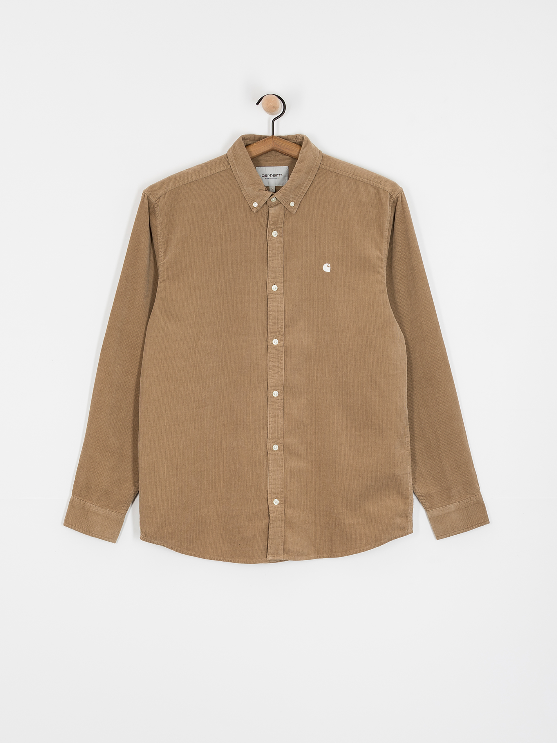 Риза Carhartt WIP Madison Fine Cord (leather/wax)