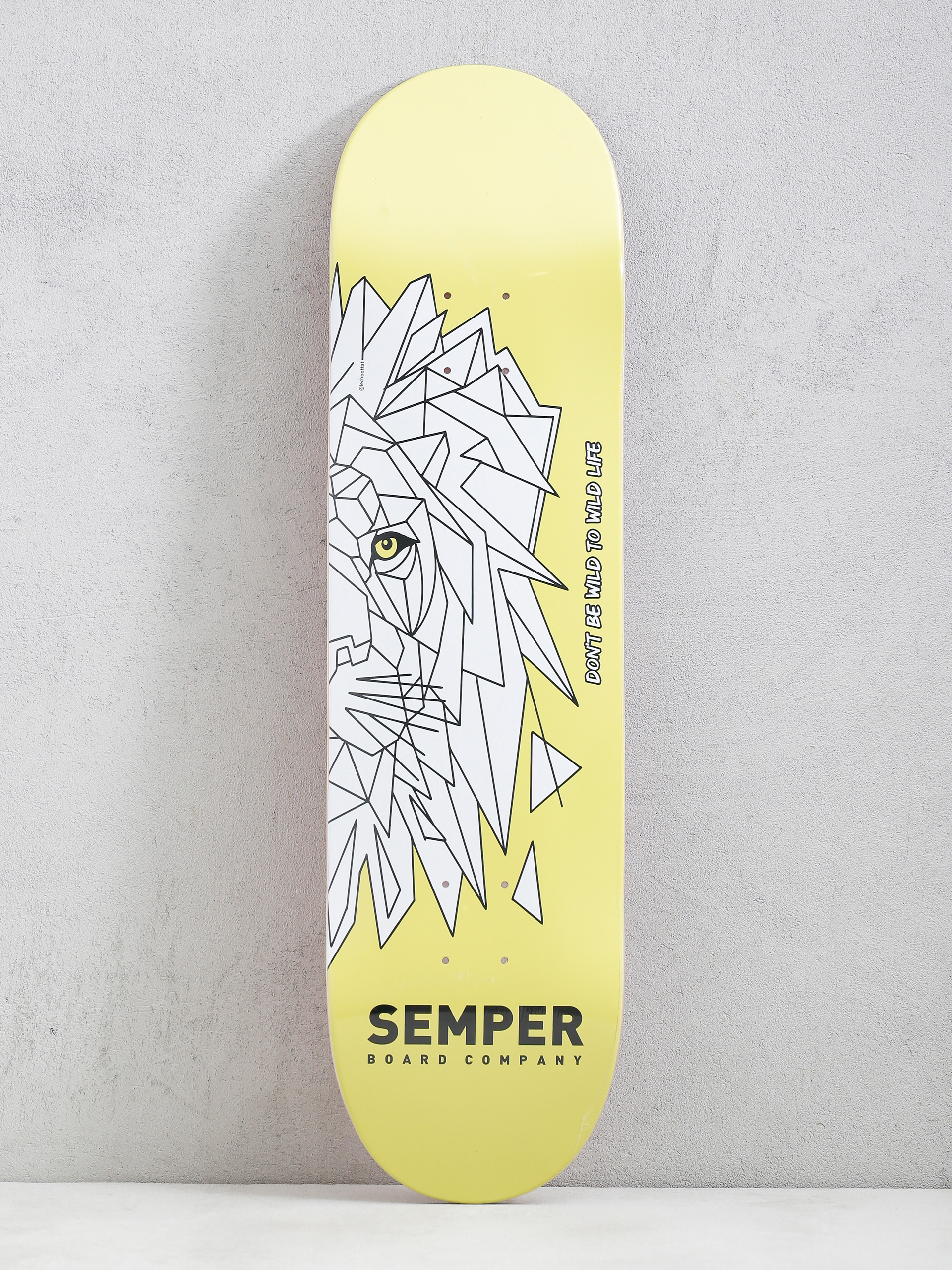 Дъска Semper Skateboards Lion (yellow)