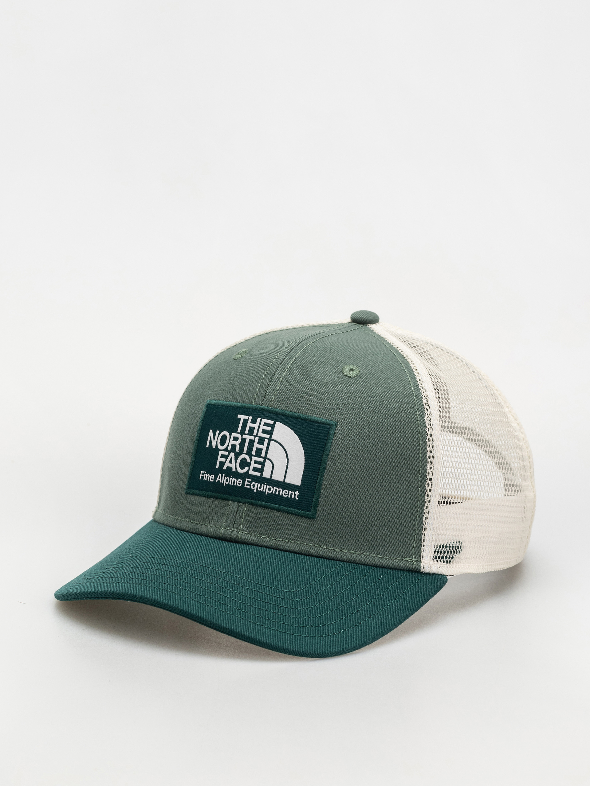 Шапка с козирка The North Face Deep Fit Mudder Trucker (deep nori/duck green)