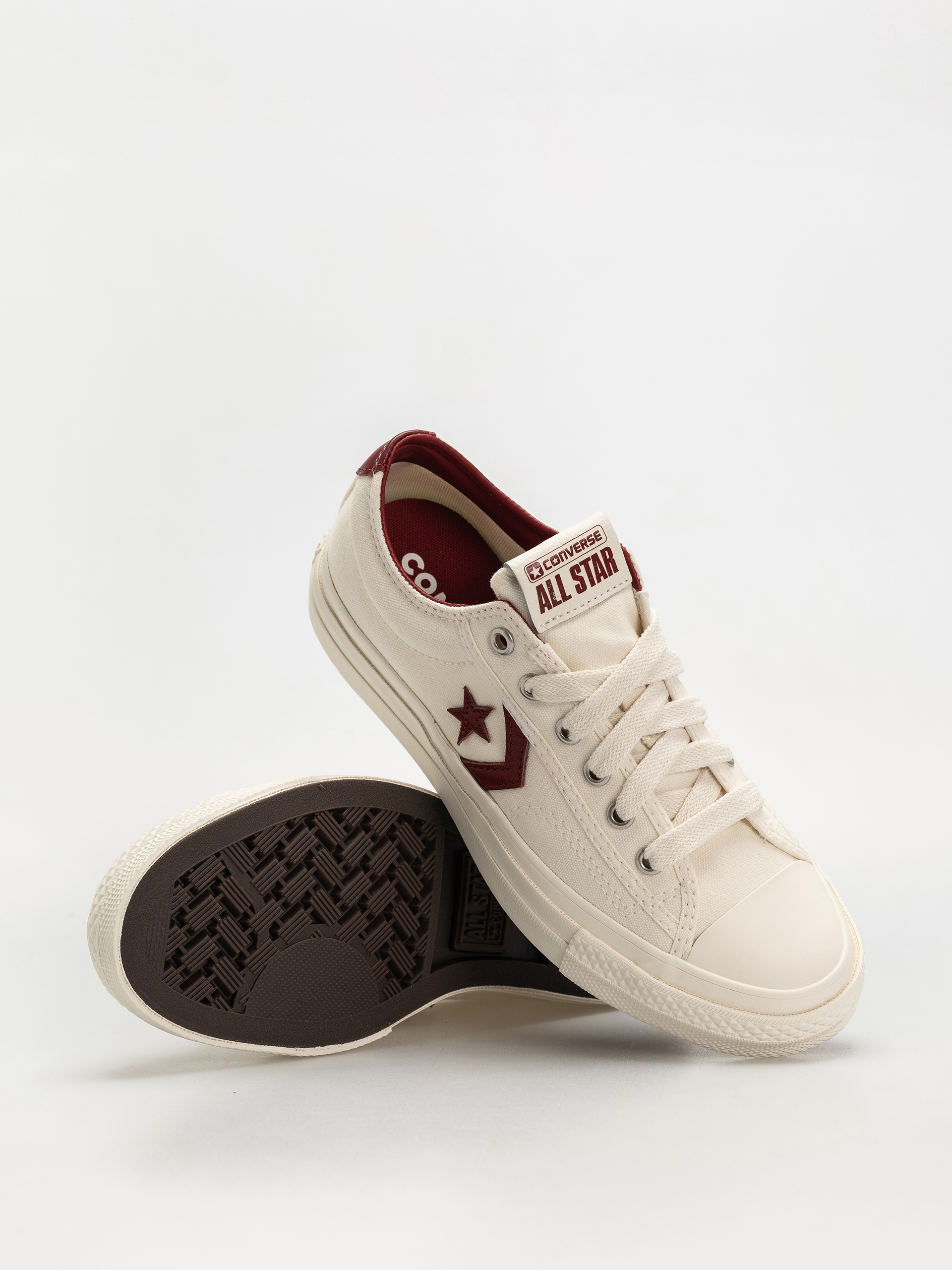 Обувки Converse Star Player 76 Ox (egret/egret/park red)