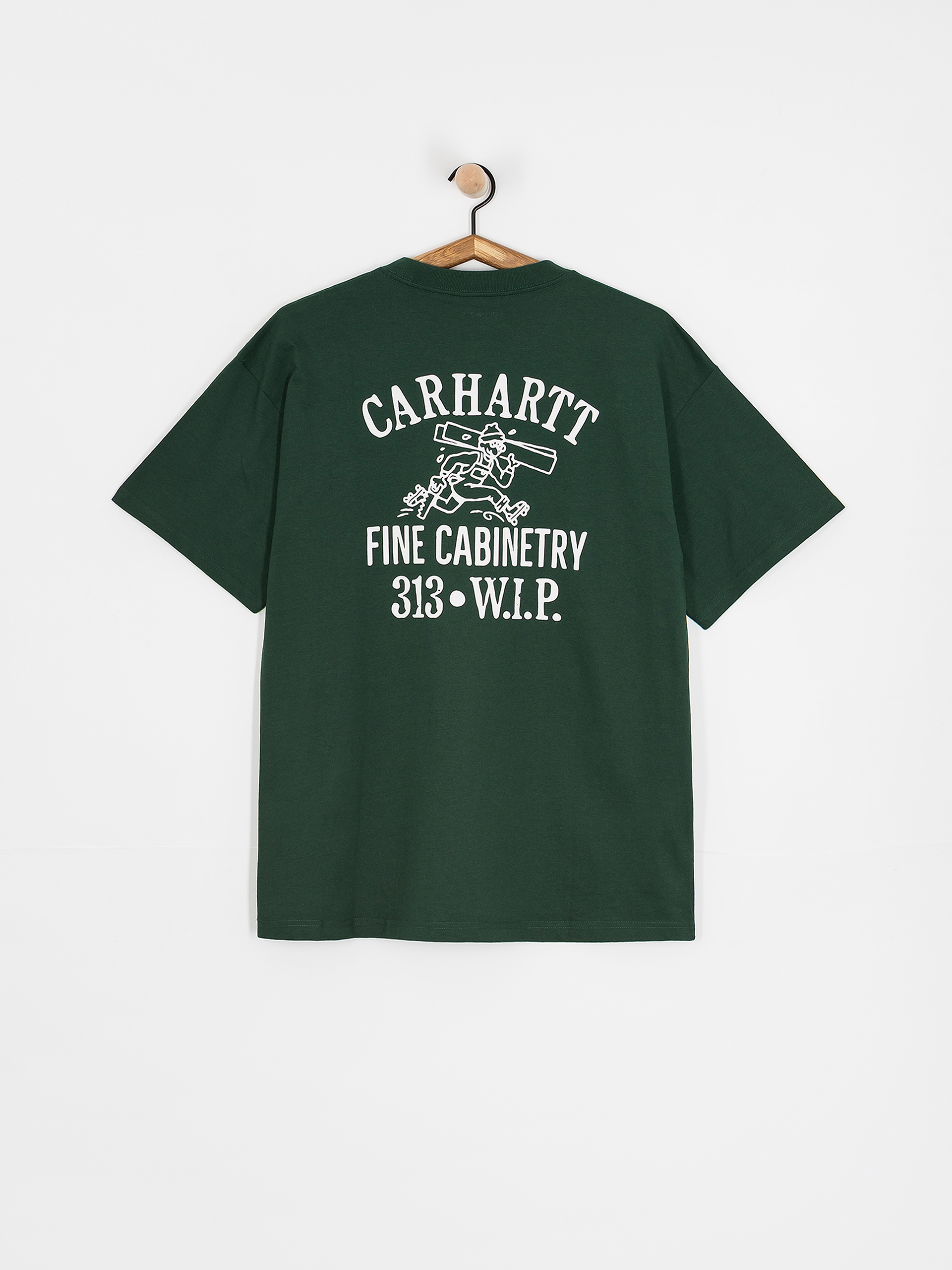 Тениска Carhartt WIP Cabinetry (conifer/white)