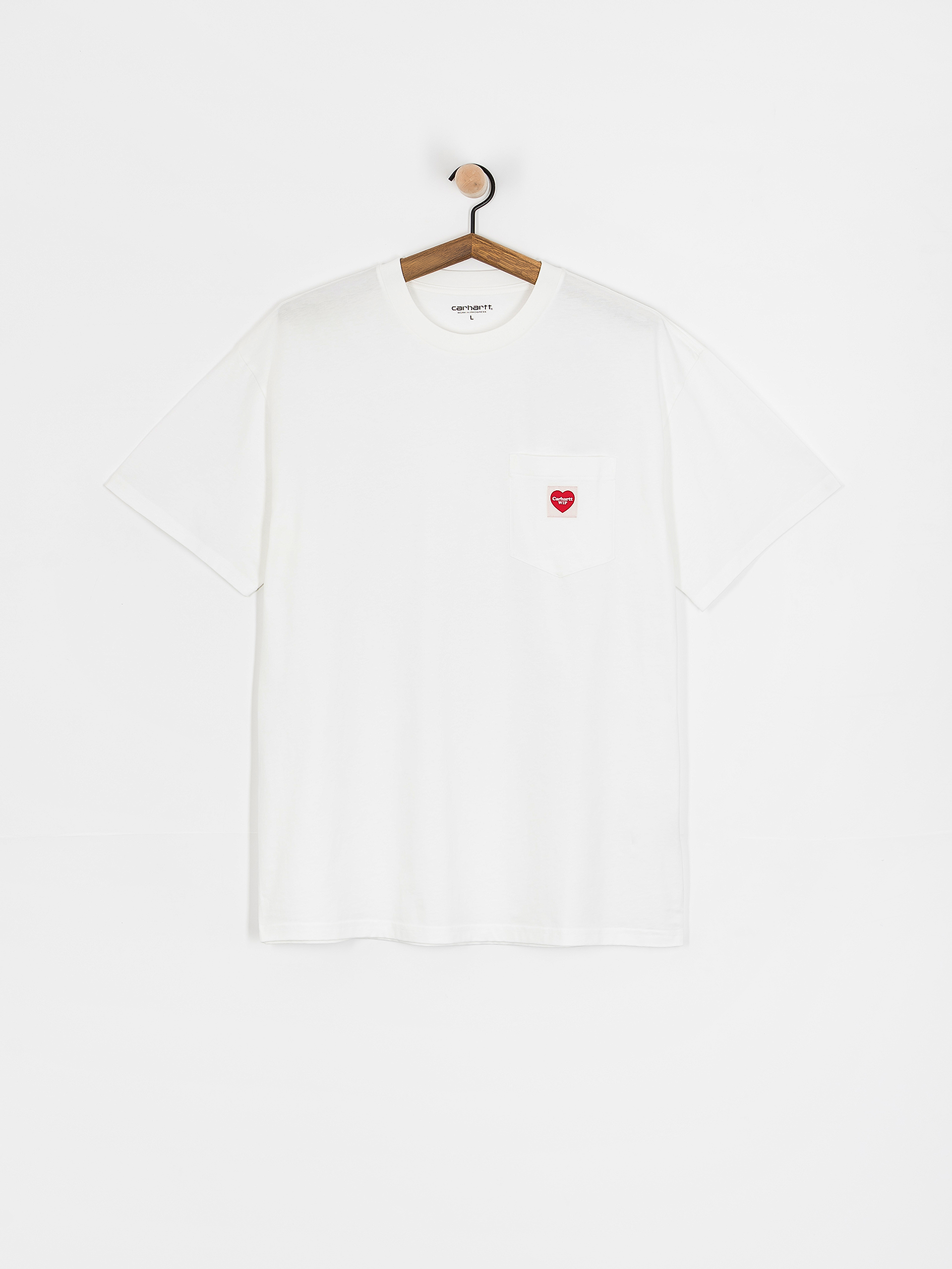 Тениска Carhartt WIP Pocket Heart (white/red)