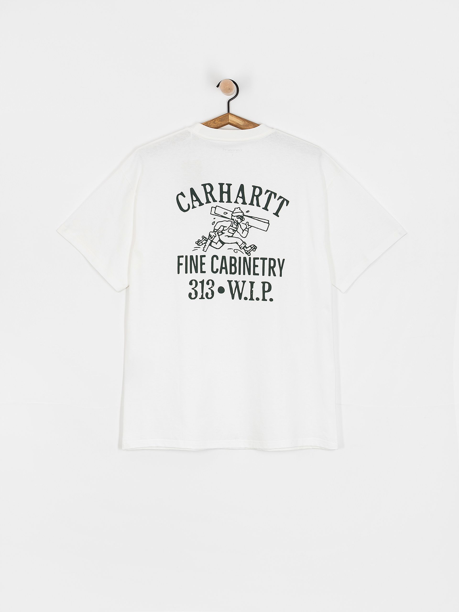 Тениска Carhartt WIP Cabinetry (white/black)