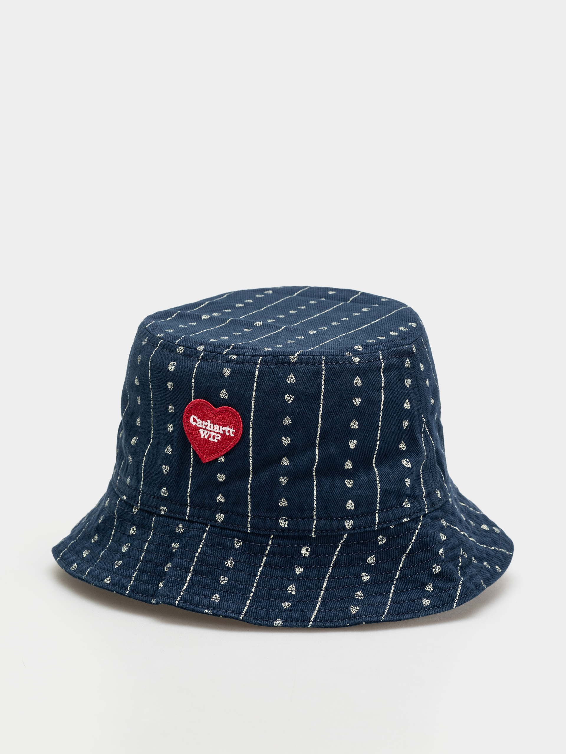 Шапка с периферия Carhartt WIP Drewe Bucket (heart c pinstripe/ink/natural)