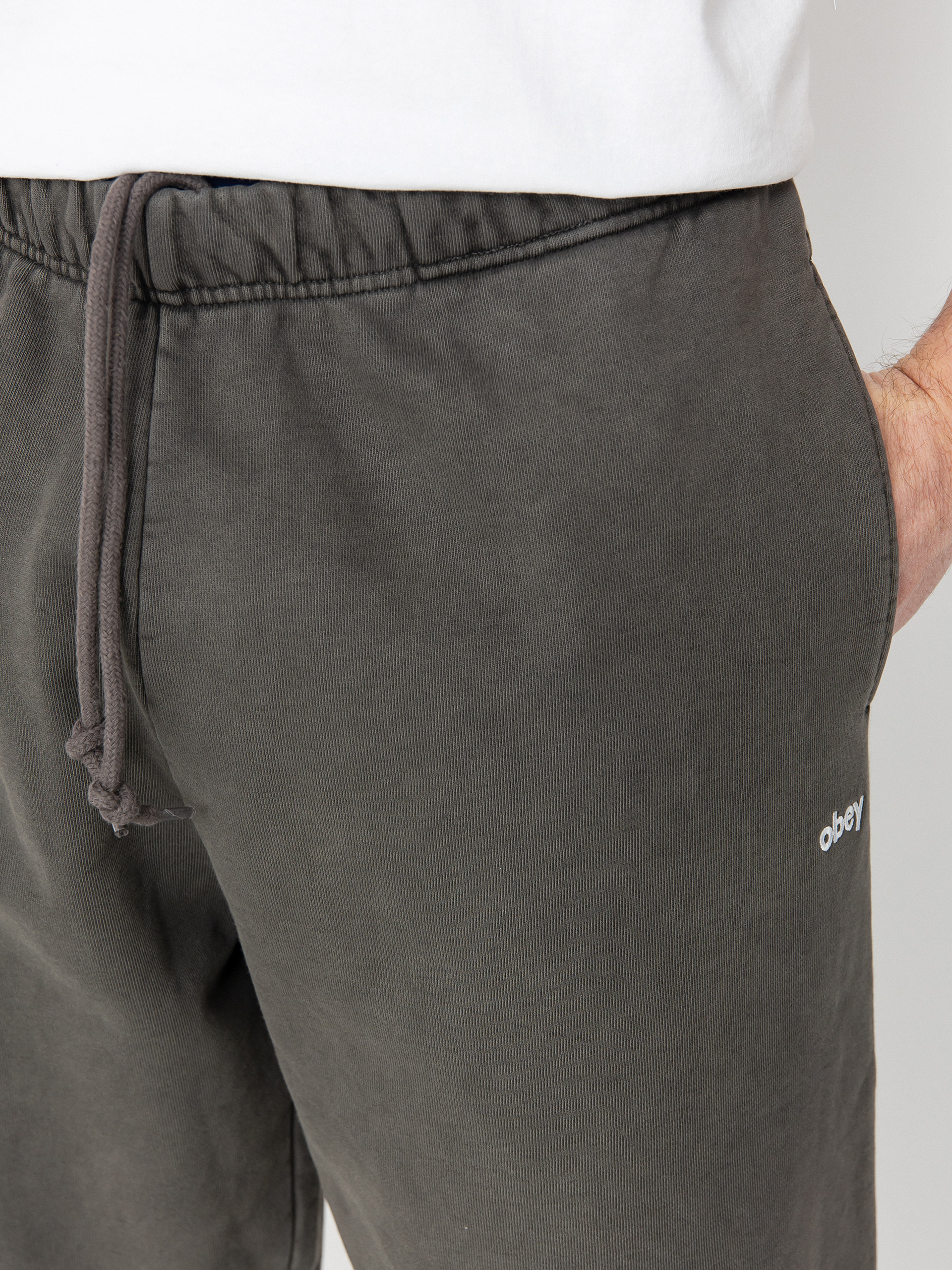 Панталони OBEY Lowercase Pigment (pigment digital black)