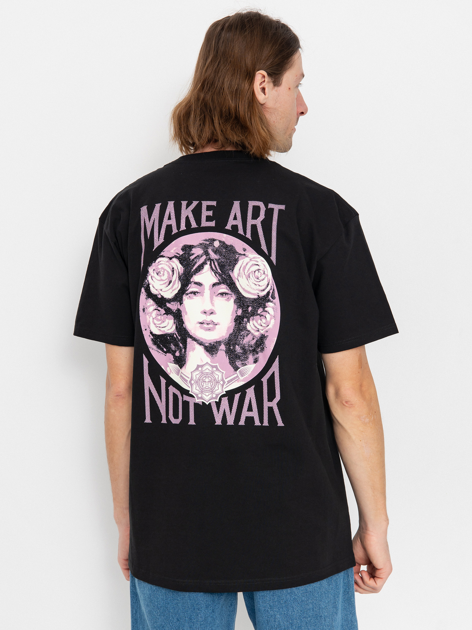Тениска OBEY Make Art Not War (black)