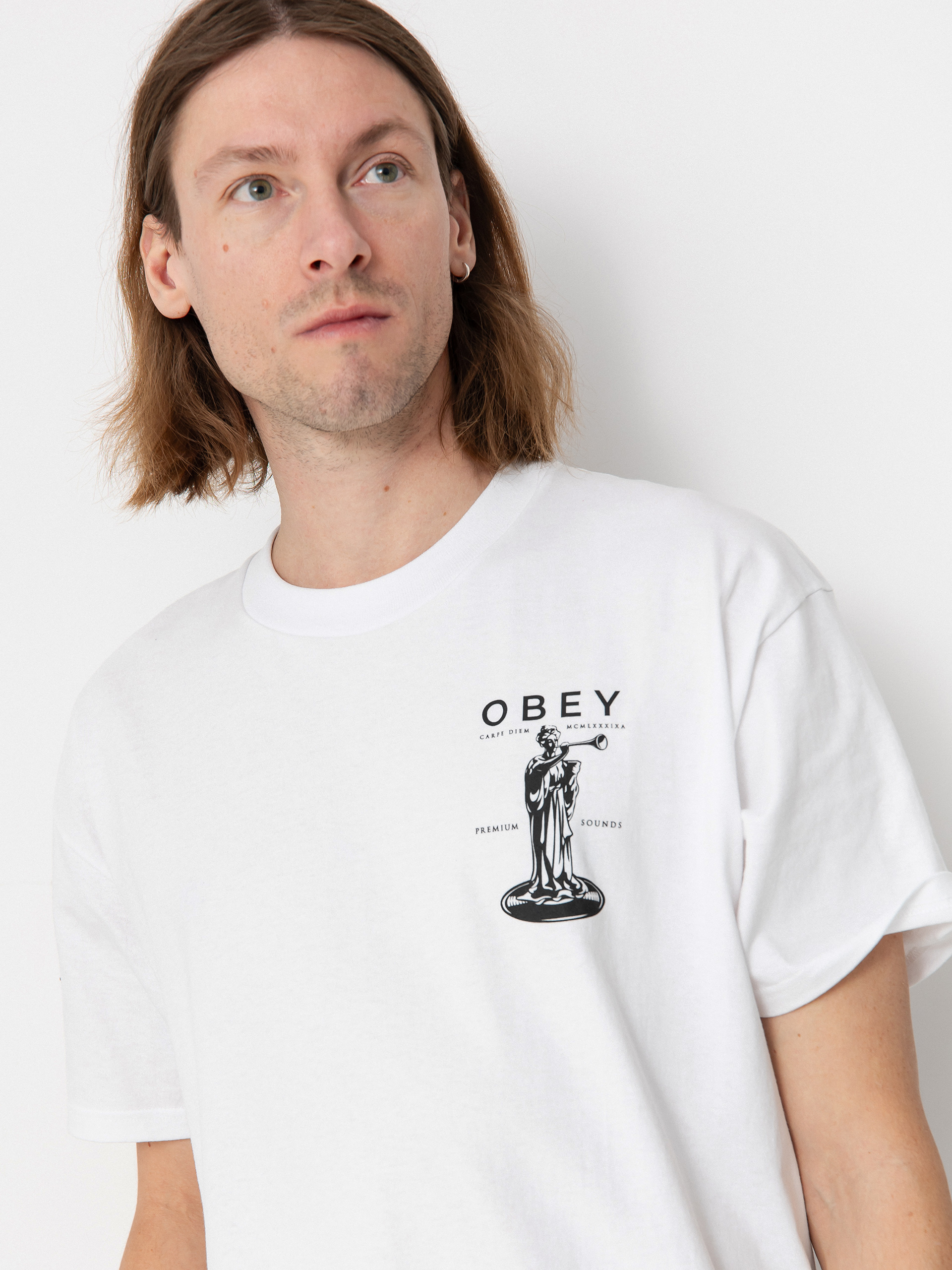 Тениска OBEY Premium Sounds (white)