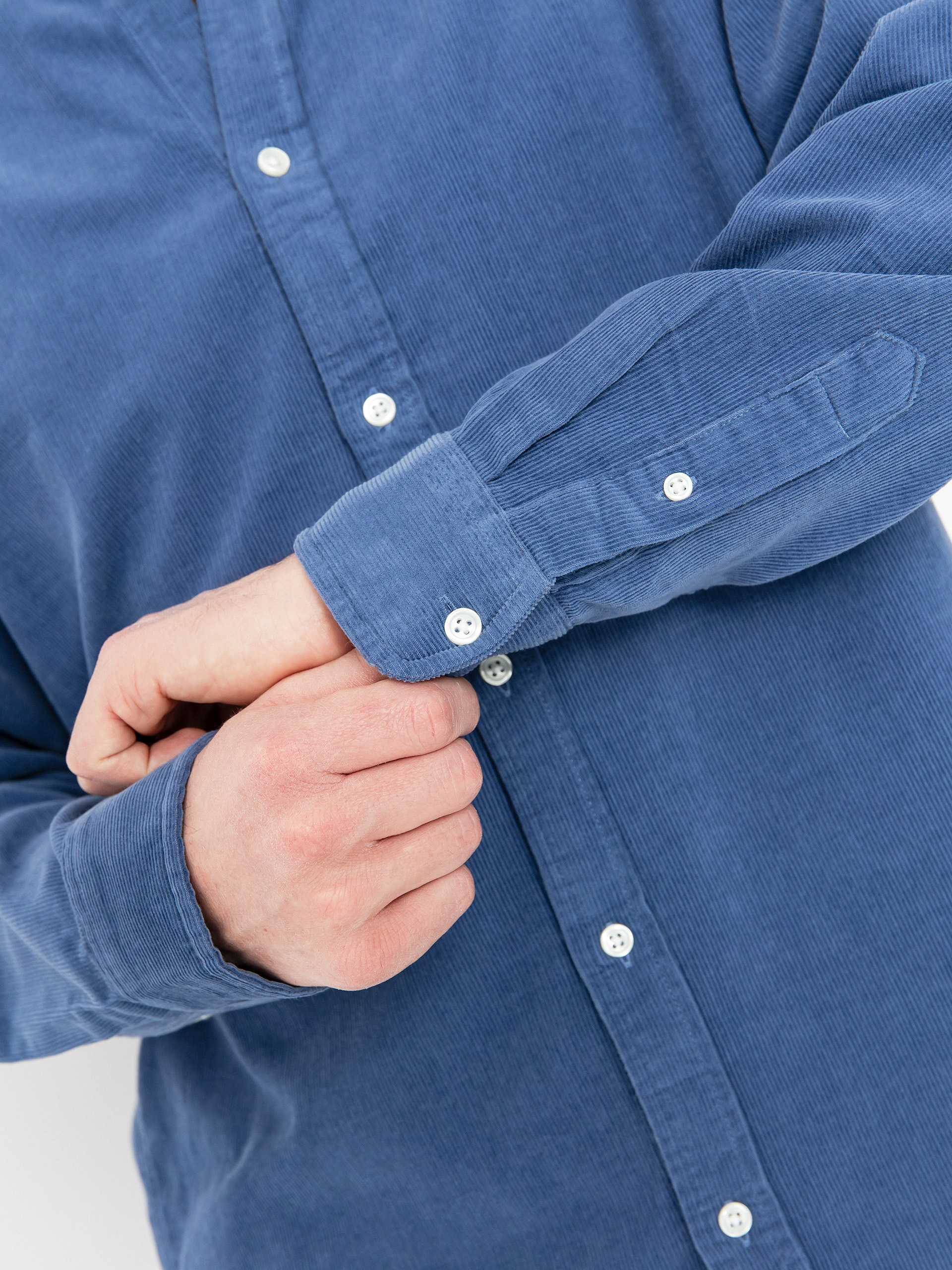 Риза Carhartt WIP Madison Fine Cord (blue iris/wax)