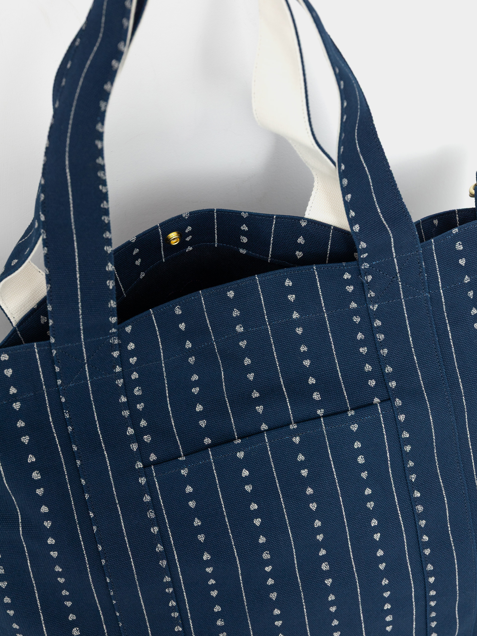 Чанта Carhartt WIP Drewe Tote (heart c pinstripe/ink/natural)