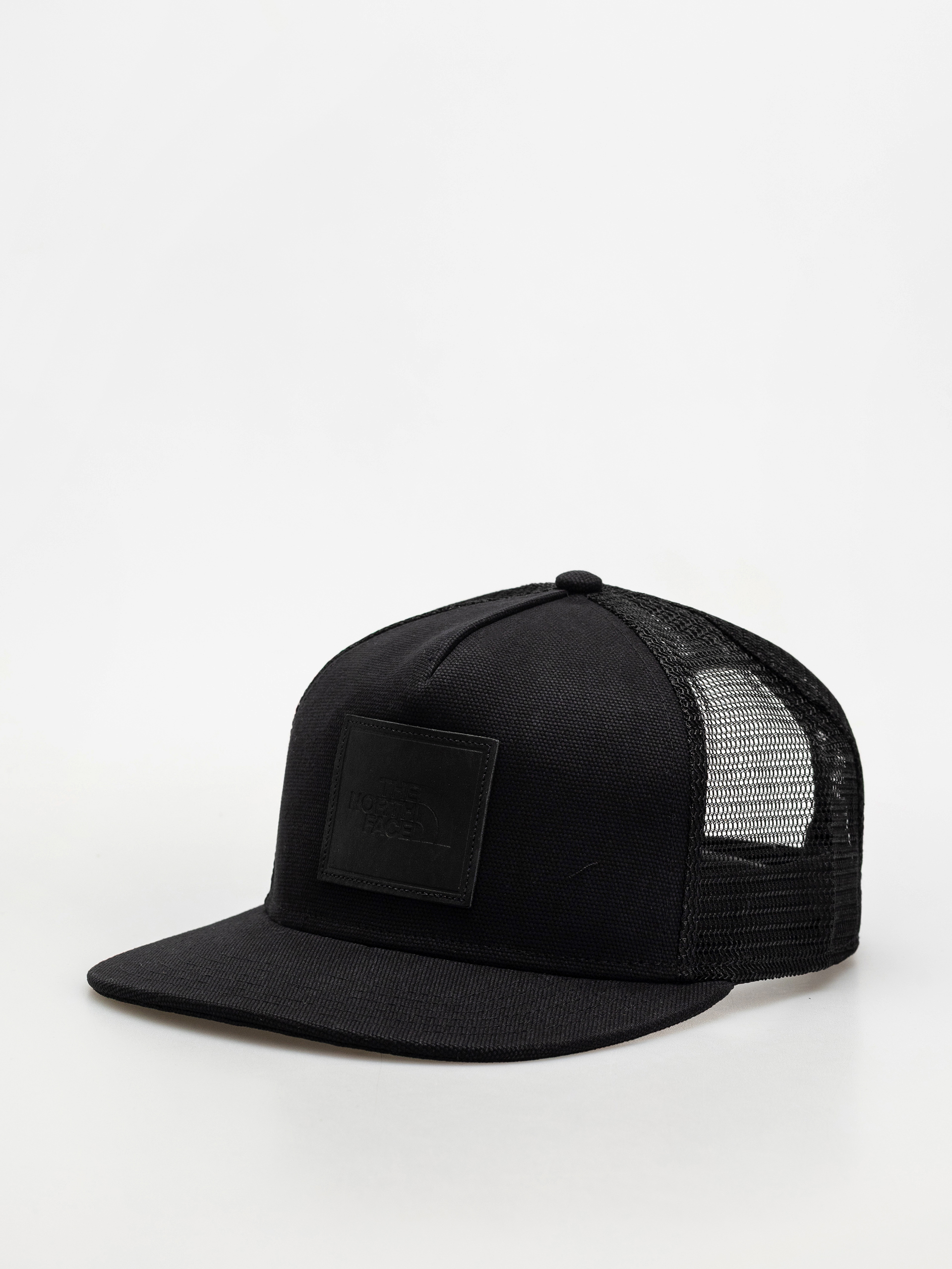 Шапка с козирка The North Face Half Dome Trucker (tnf black/leather patch)