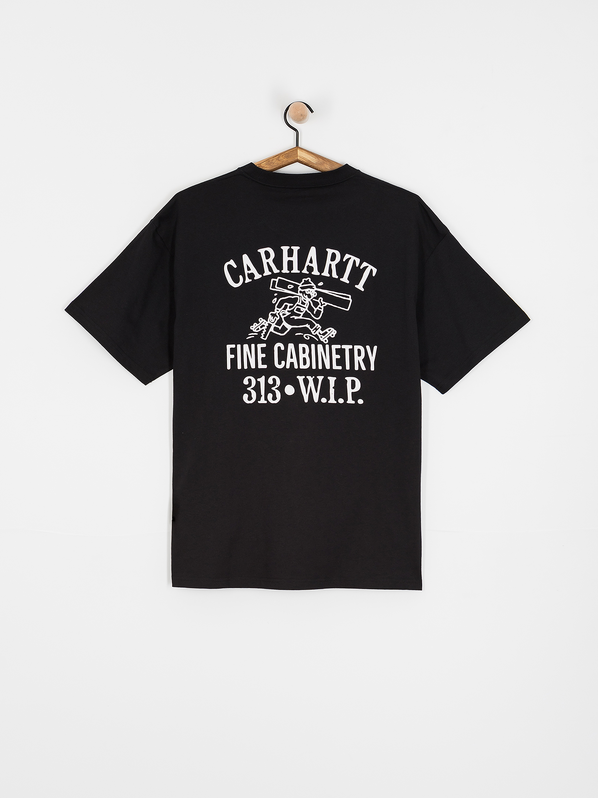 Тениска Carhartt WIP Cabinetry (black/white)