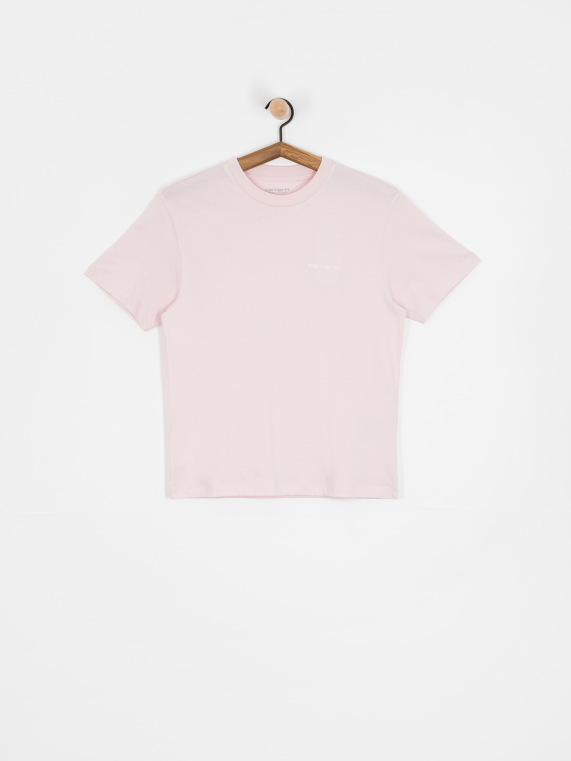 Тениска Carhartt WIP Script Embroidery Wmn (air pink/wax)