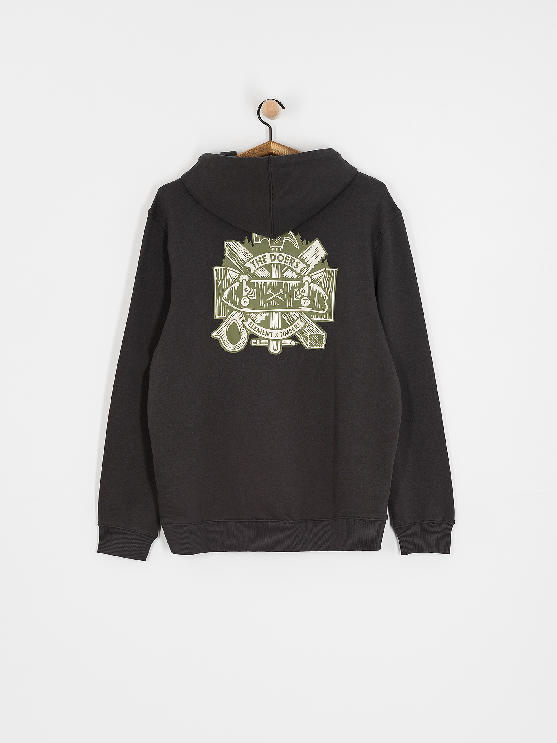 Суитшърт с качулка Element Timber Supply HD (off black)