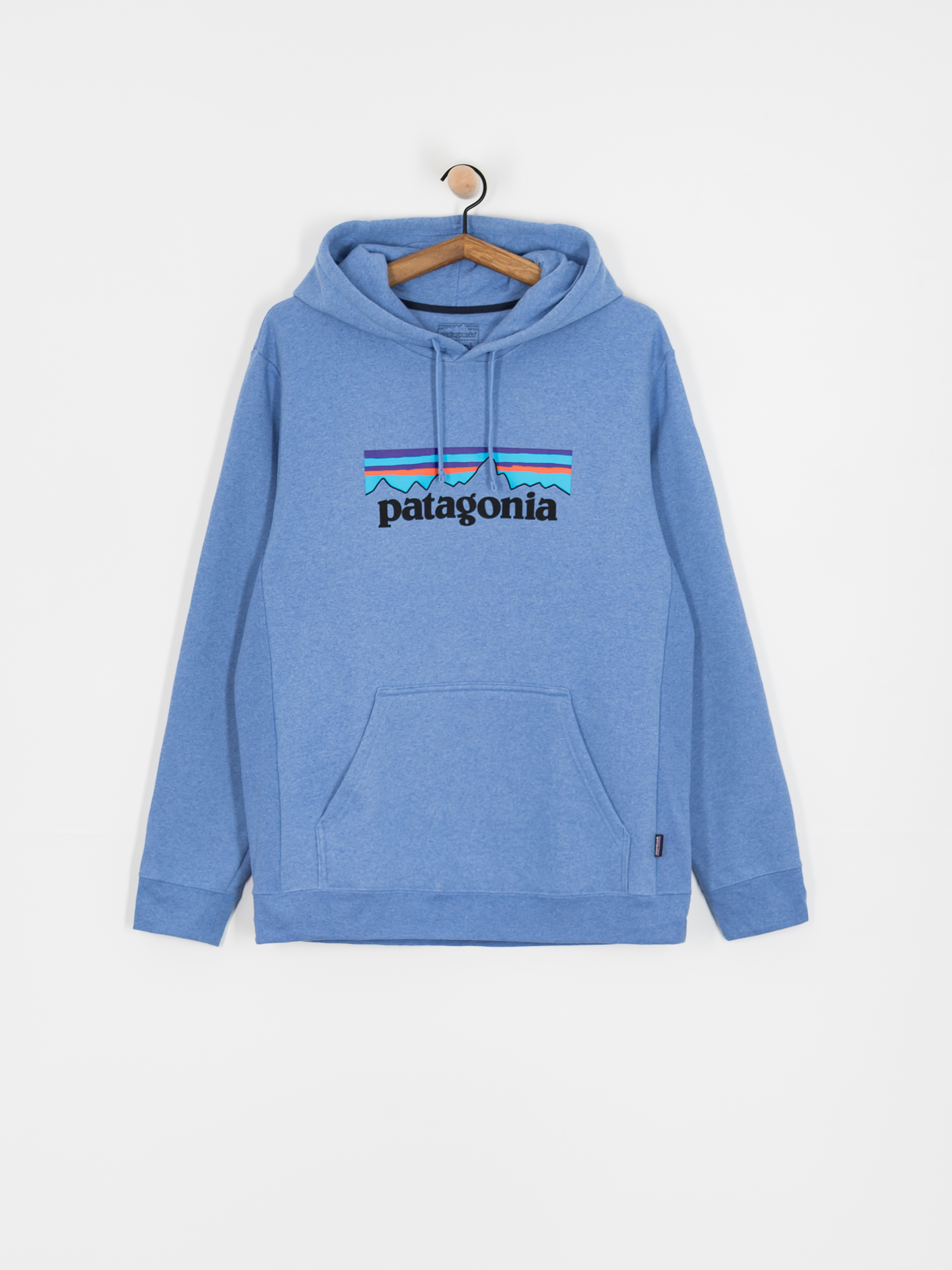 Суитшърт с качулка Patagonia P 6 Logo Uprisal HD (abundant blue)