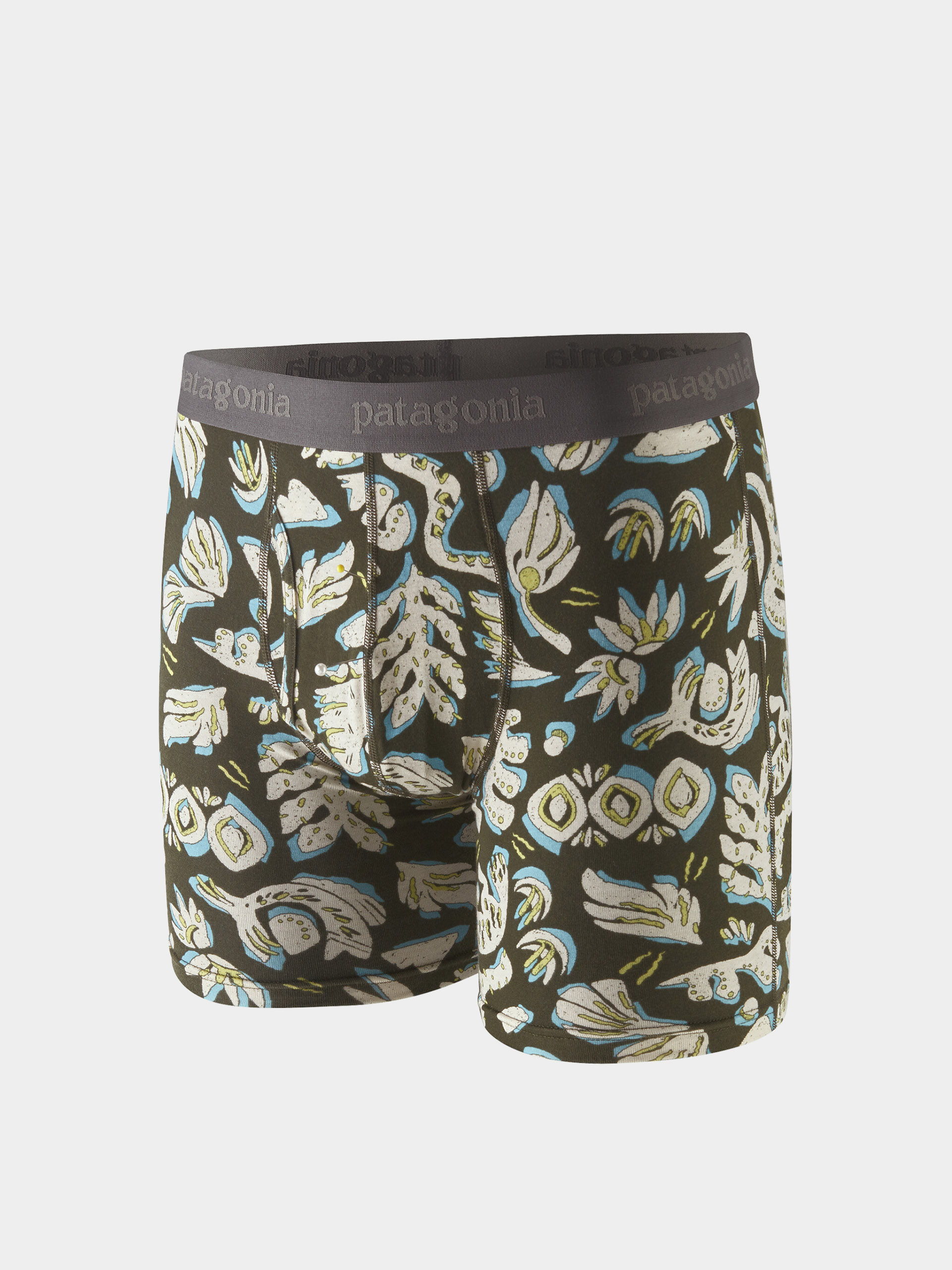 Бельо Patagonia Essential Boxer Briefs 6in (across oceans/pine needle green)