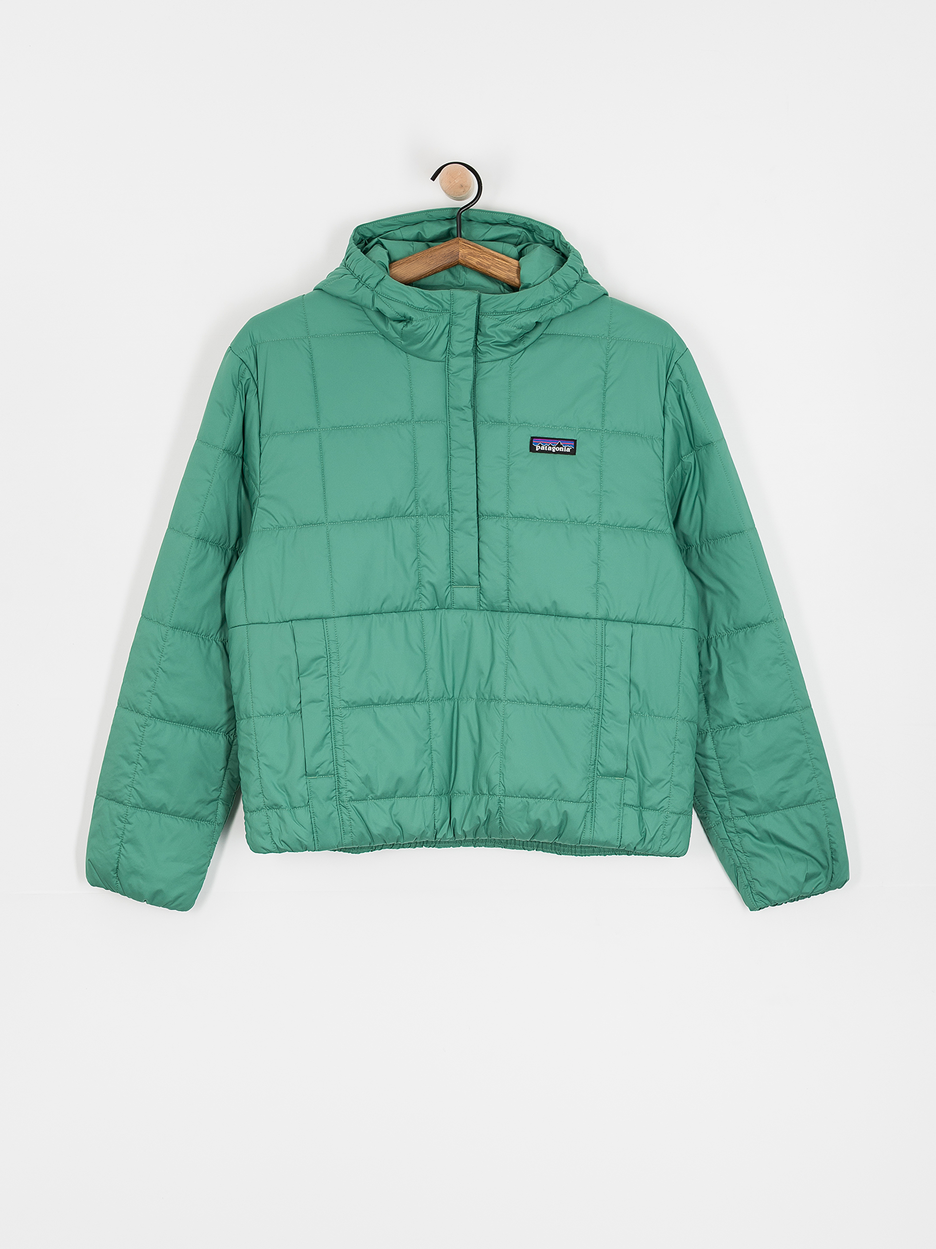 Суитшърт с качулка Patagonia Light Gust HD Wmn (heartleaf green)