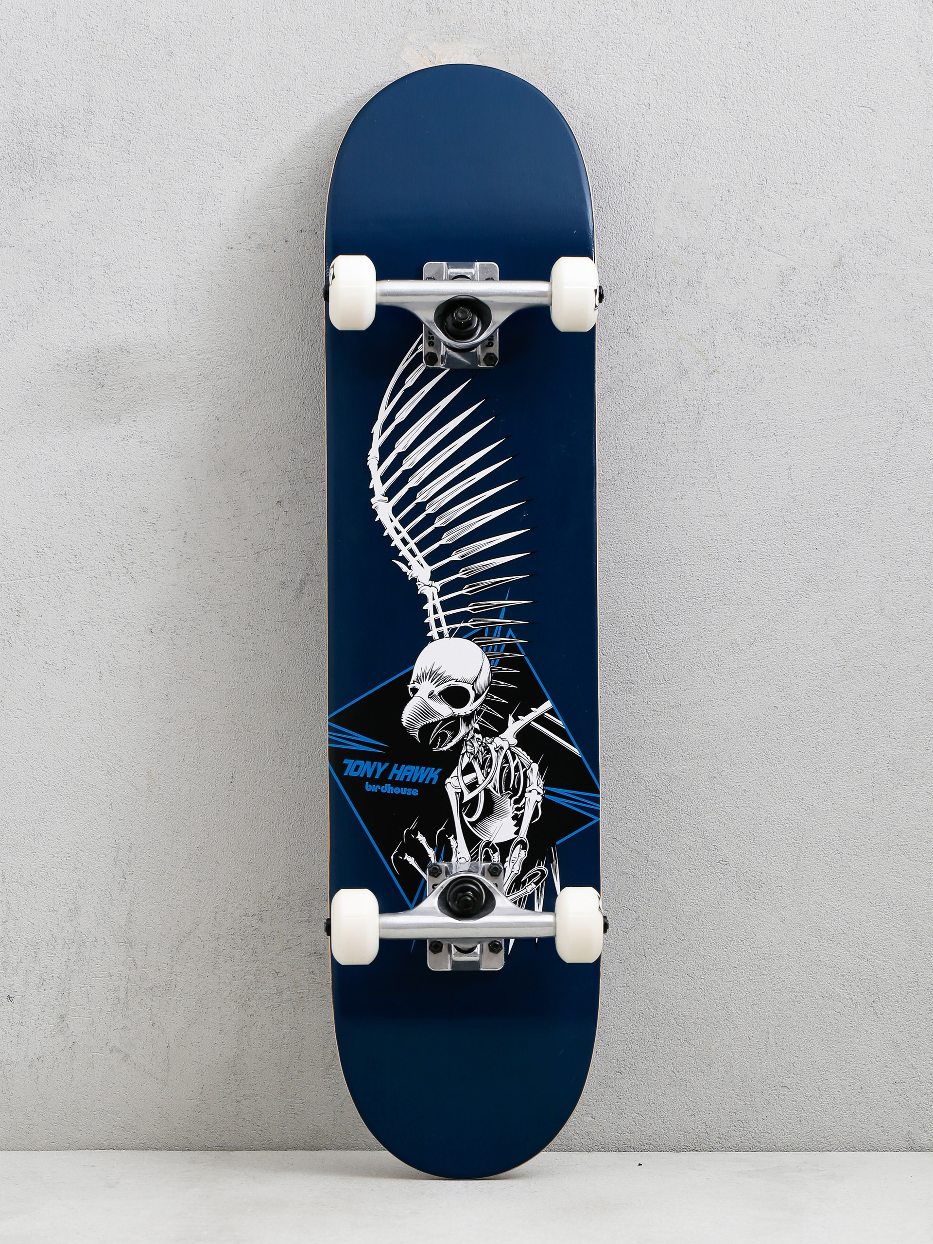 Скейтборд Birdhouse Hawk Full Skull 2 (blue)