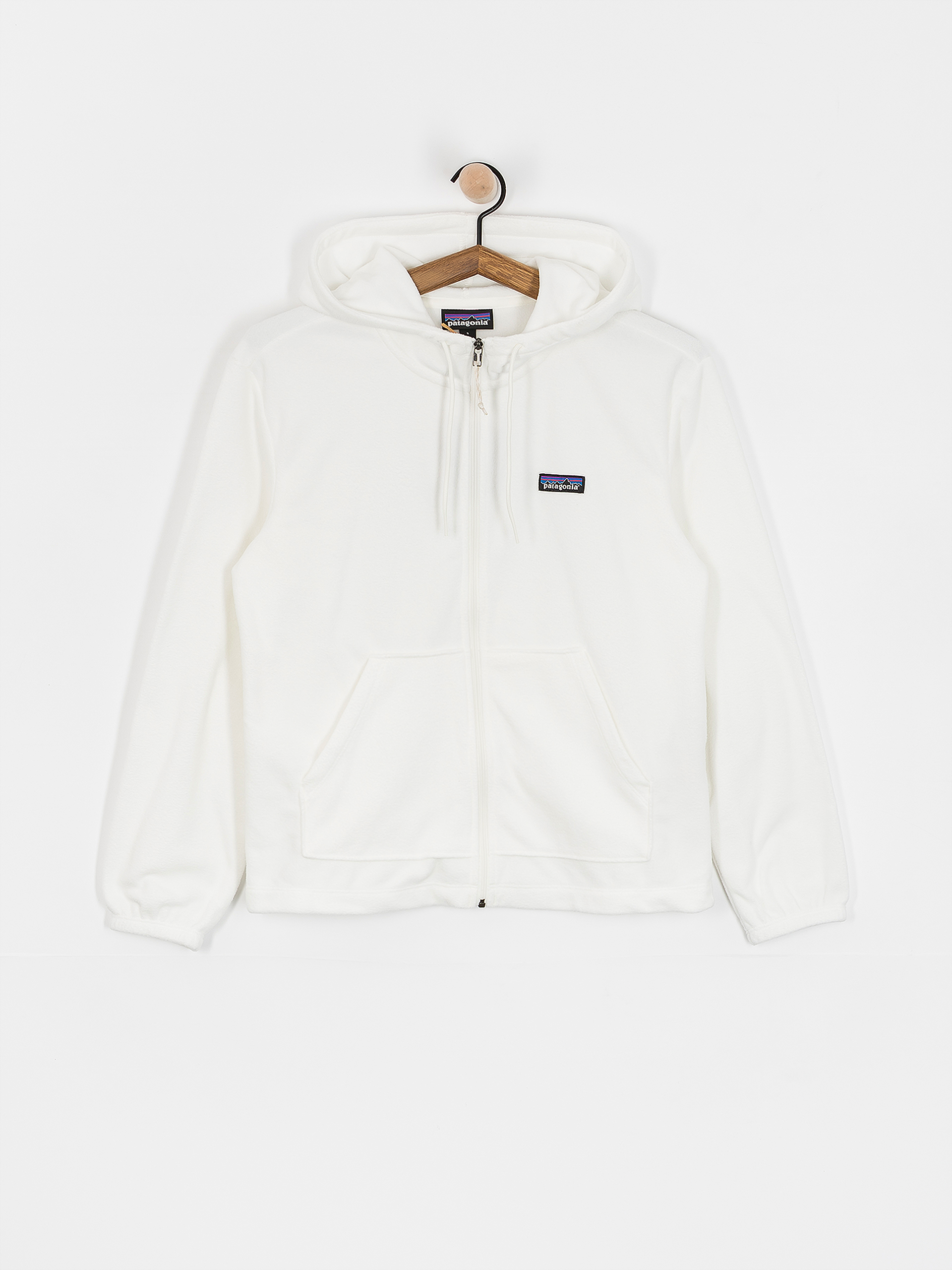 Суитшърт с качулка Patagonia Micro D ZHD Wmn (birch white)