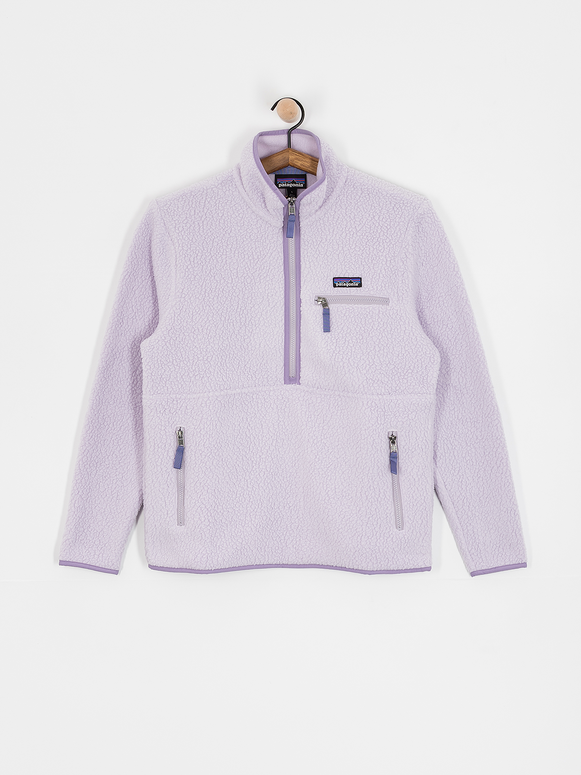 Поларени суитшърт Patagonia Retro Pile Marsupial Wmn (foxglove purple)