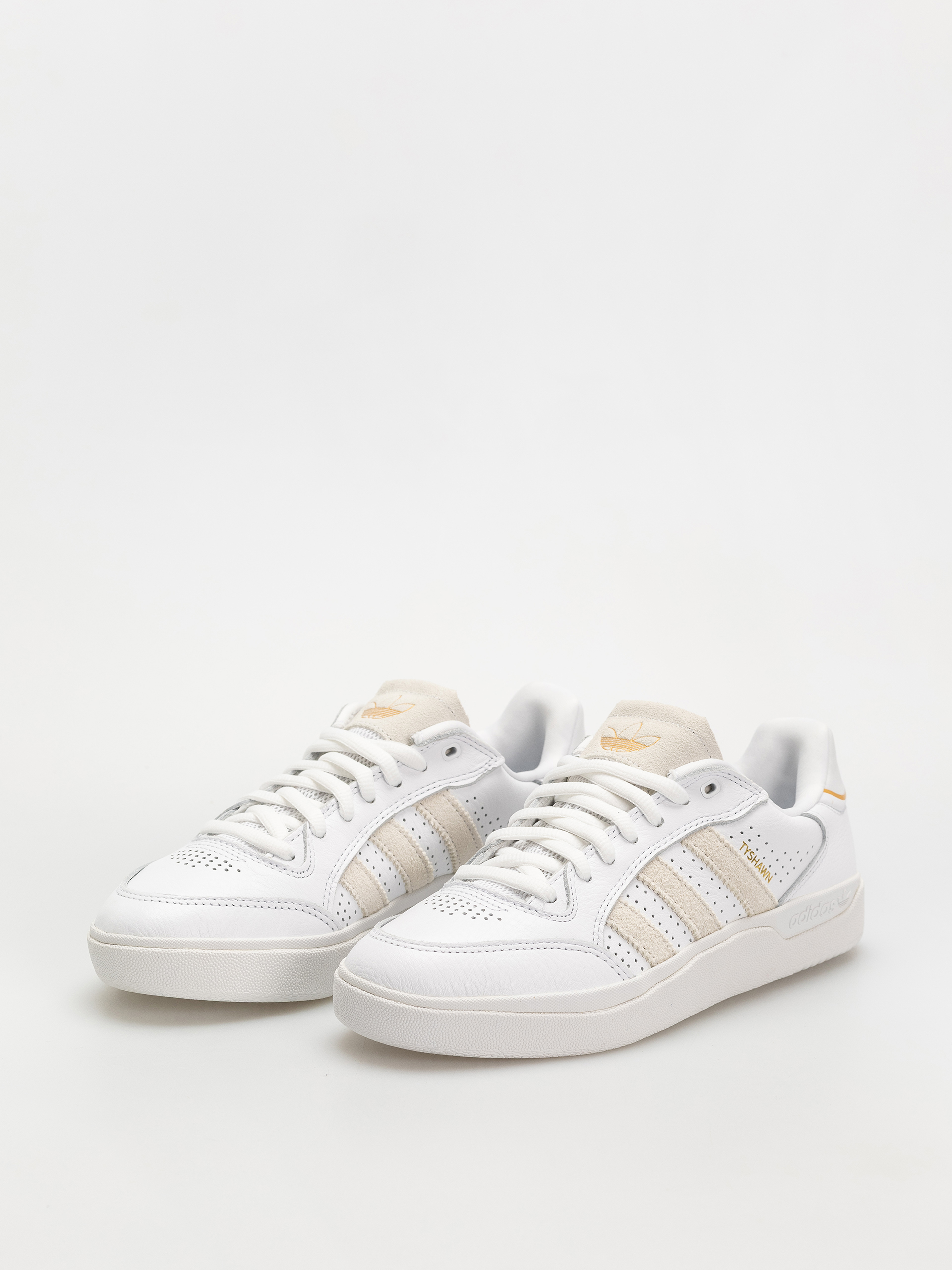 Обувки adidas Tyshawn Low (ftwwht/ftwwht/goldmt)
