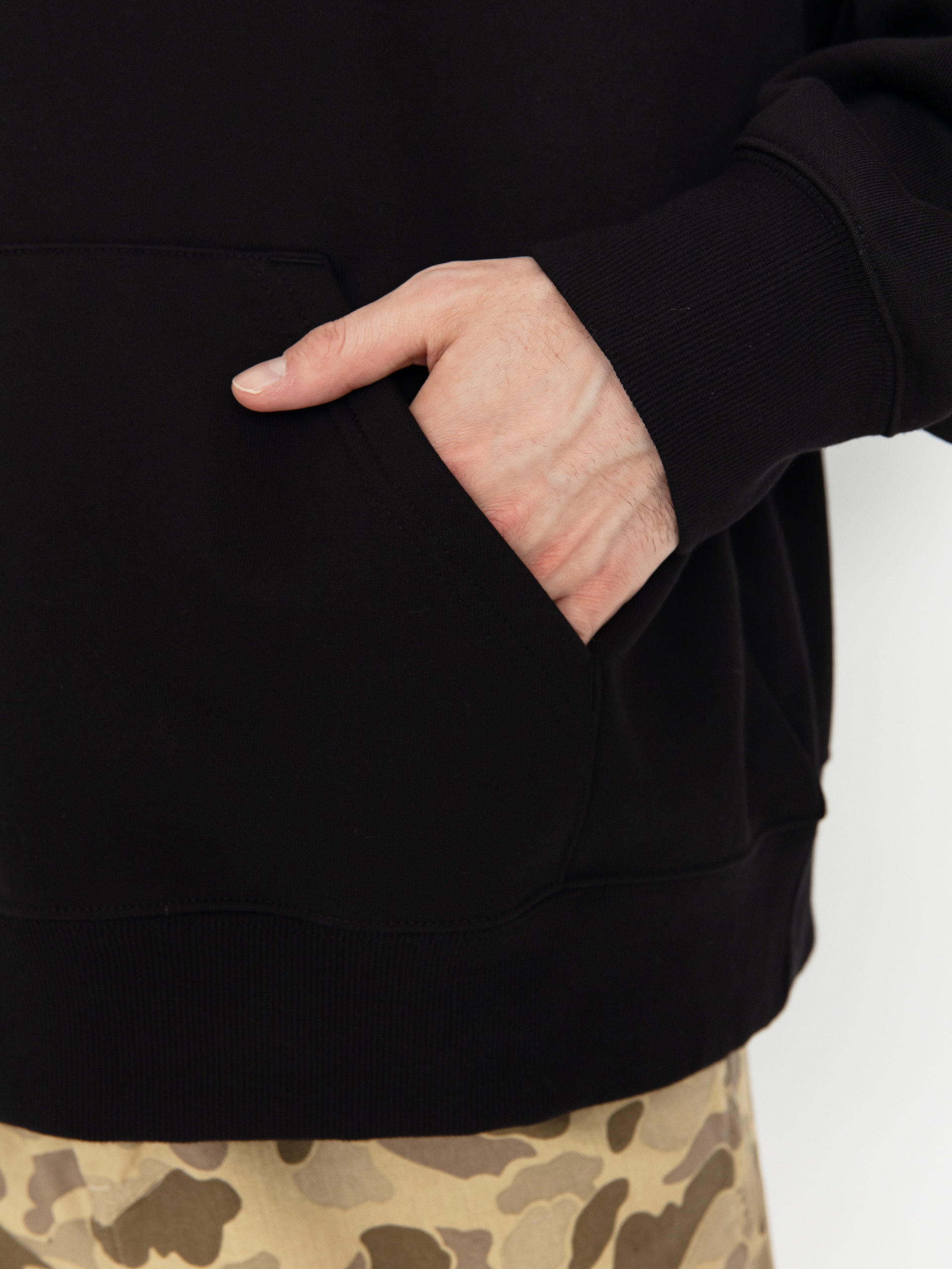 Суитшърт с качулка Carhartt WIP Rotation HD (black/white)