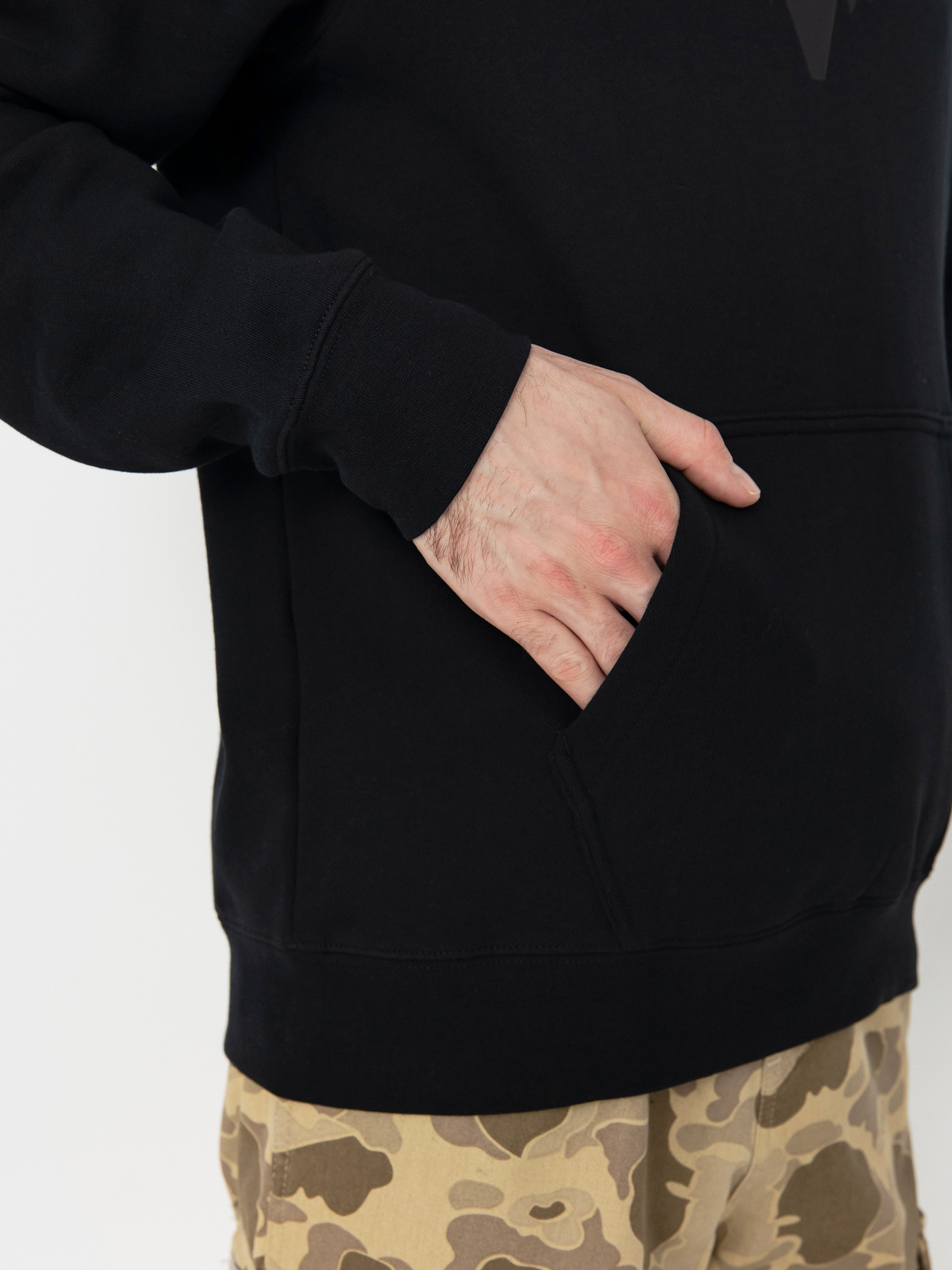 Суитшърт с качулка Fox Fox Head HD (black/black)