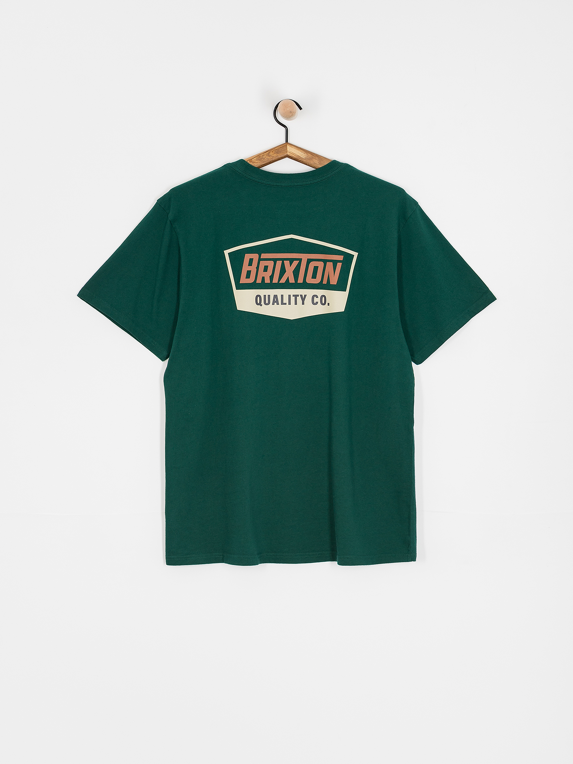 Тениска Brixton Regal Stt (deep emerald/rust/sand)