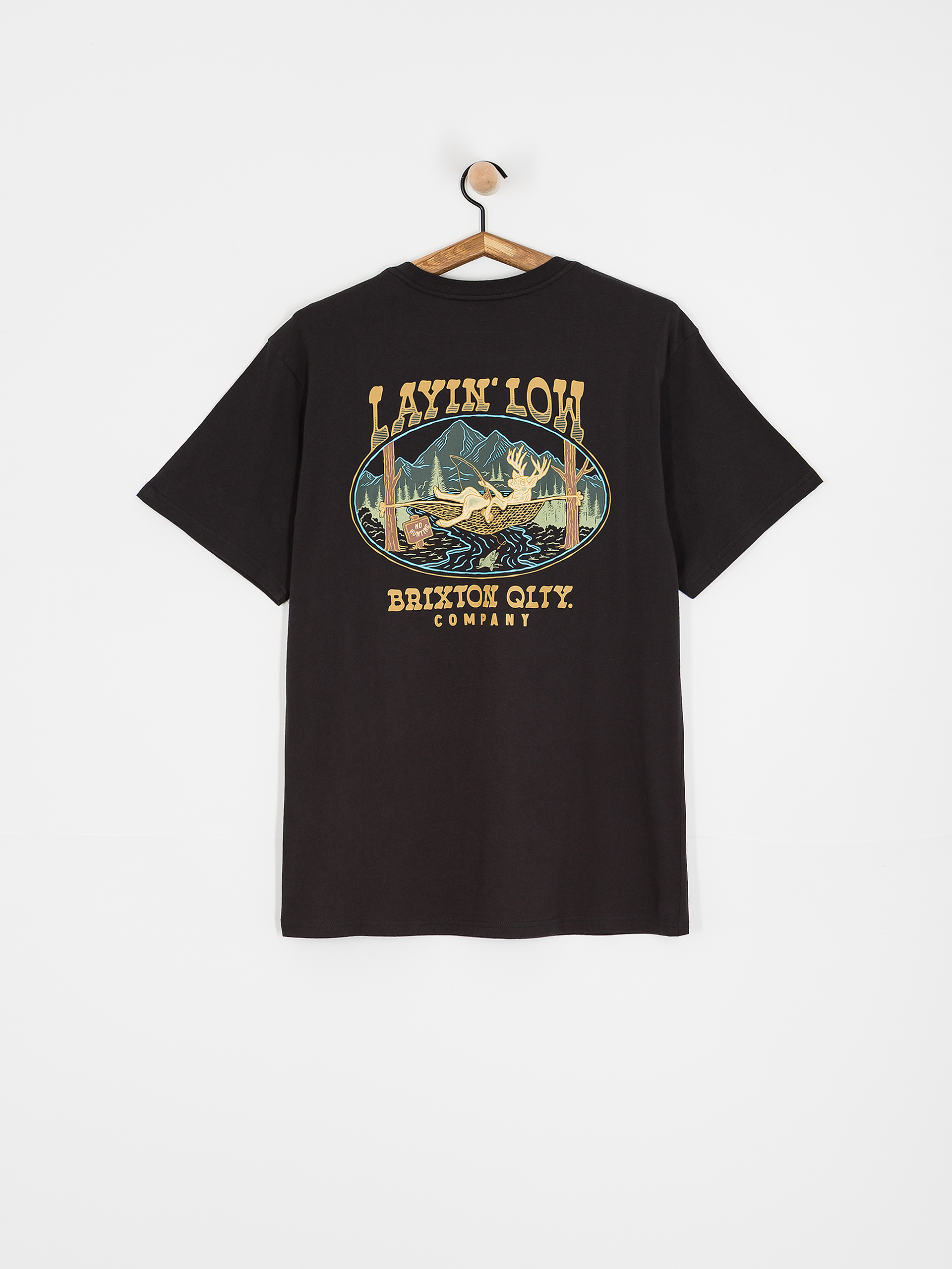 Тениска Brixton Layin' Low Stt (black)