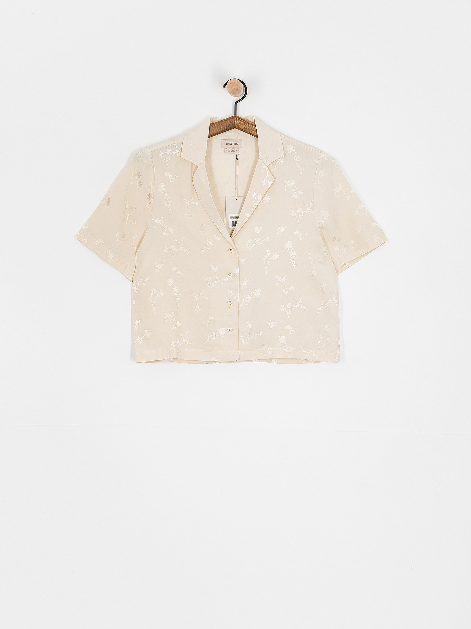 Риза Brixton Silky Jacquard Button Down Wmn (whitecap floral jacquard)