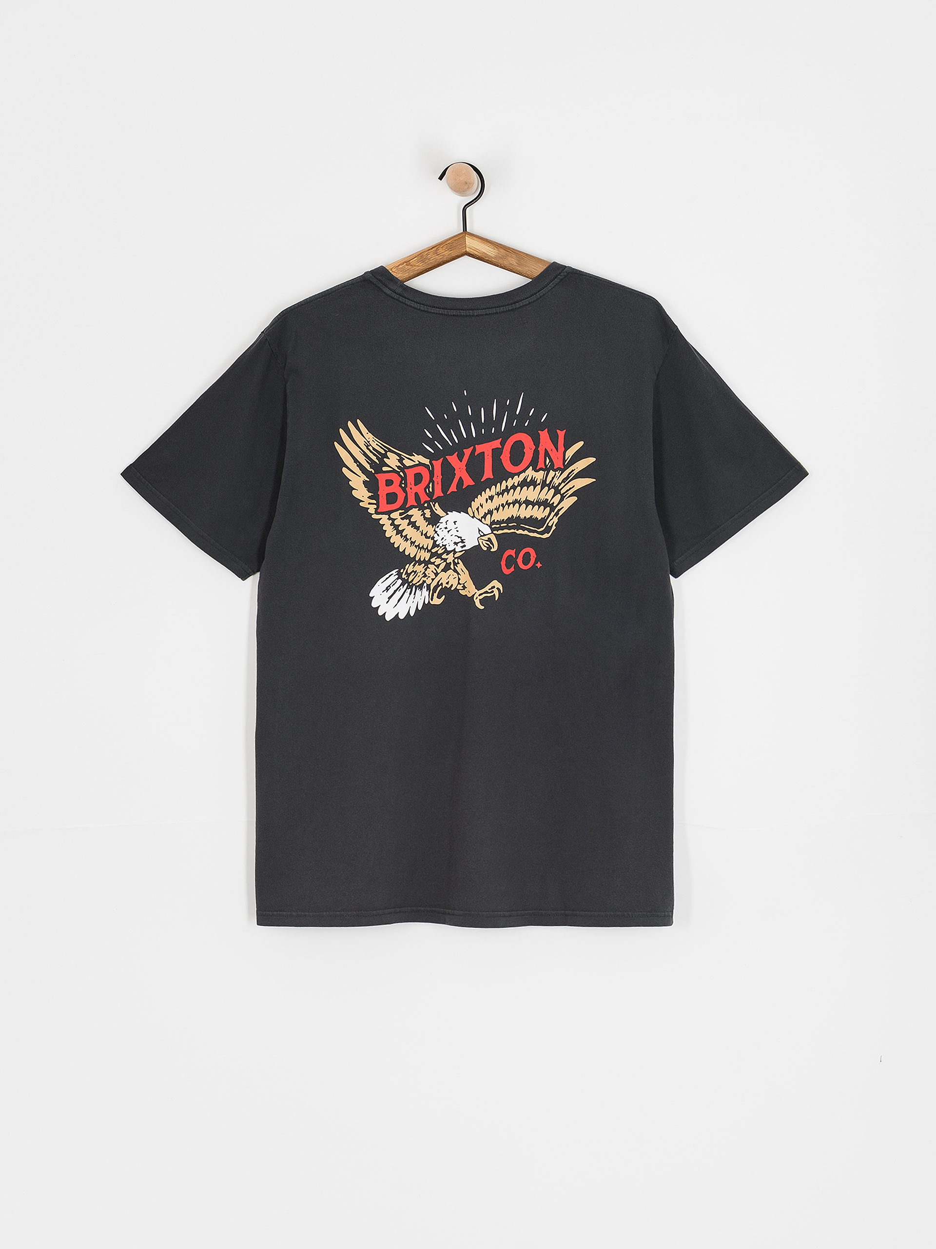 Тениска Brixton Keller Stt (black worn wash)