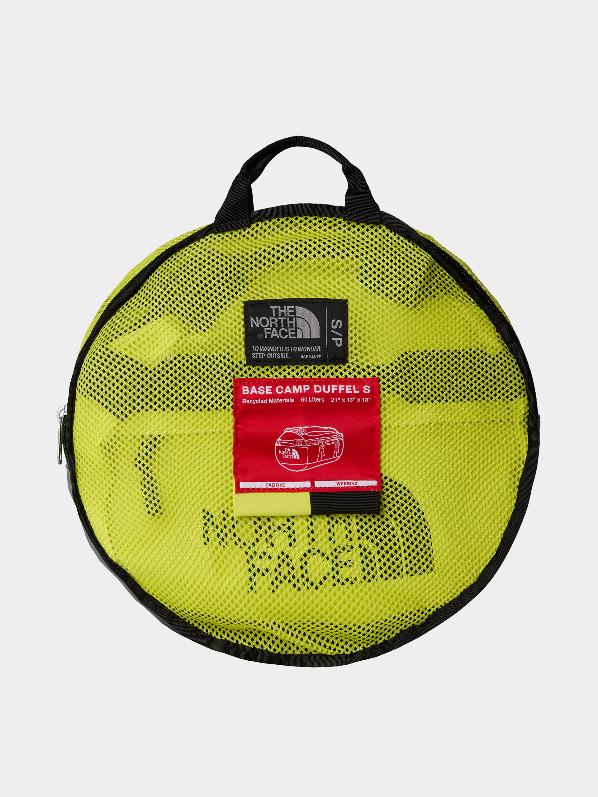 Чанта The North Face Base Camp Duffel S (sulphur spring green/tnf black)