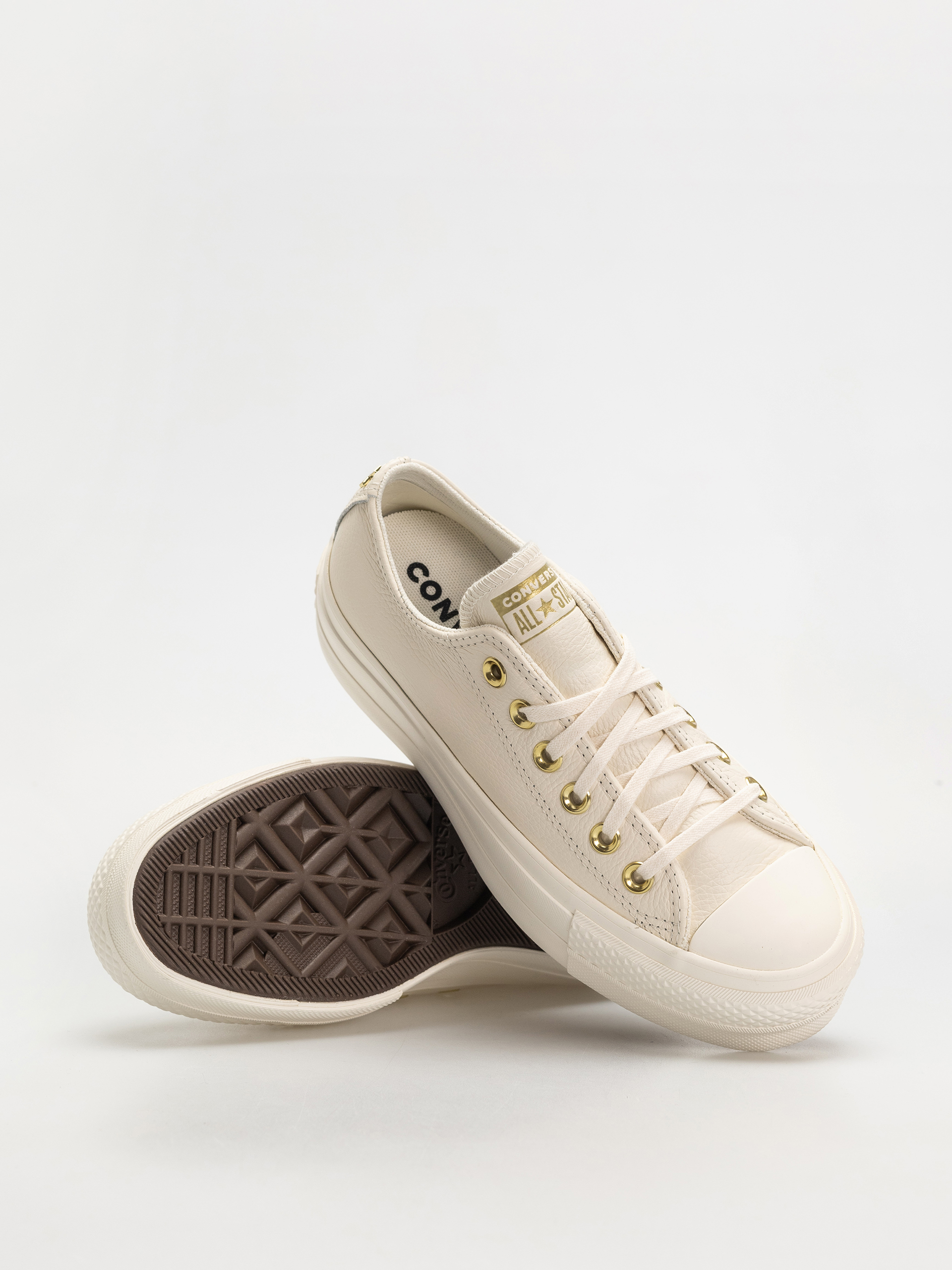 Кецове Converse Chuck Taylor All Star Lift Ox Wmn (egret/egret/gold)