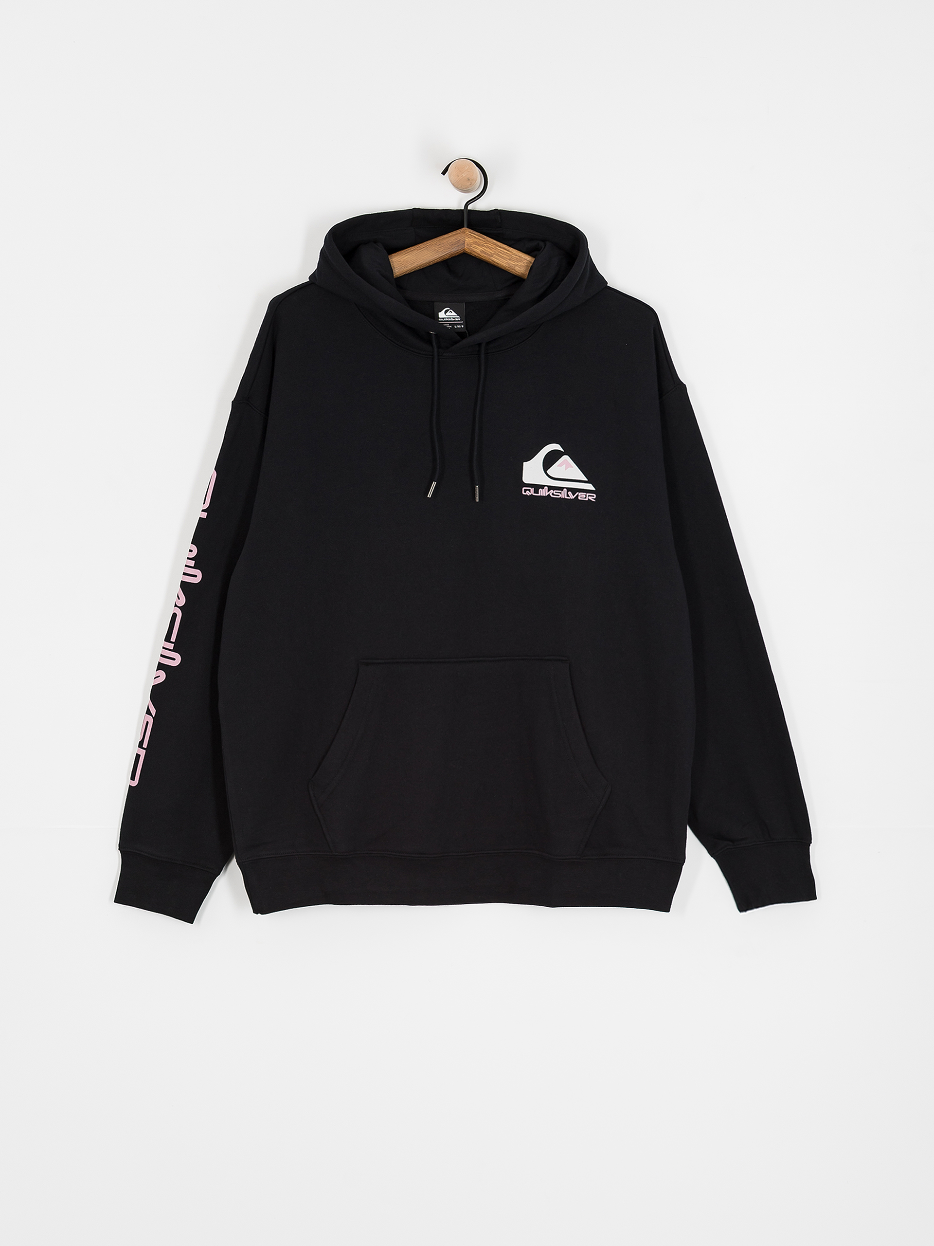 Суитшърт с качулка Quiksilver Omni Logo HD (black)