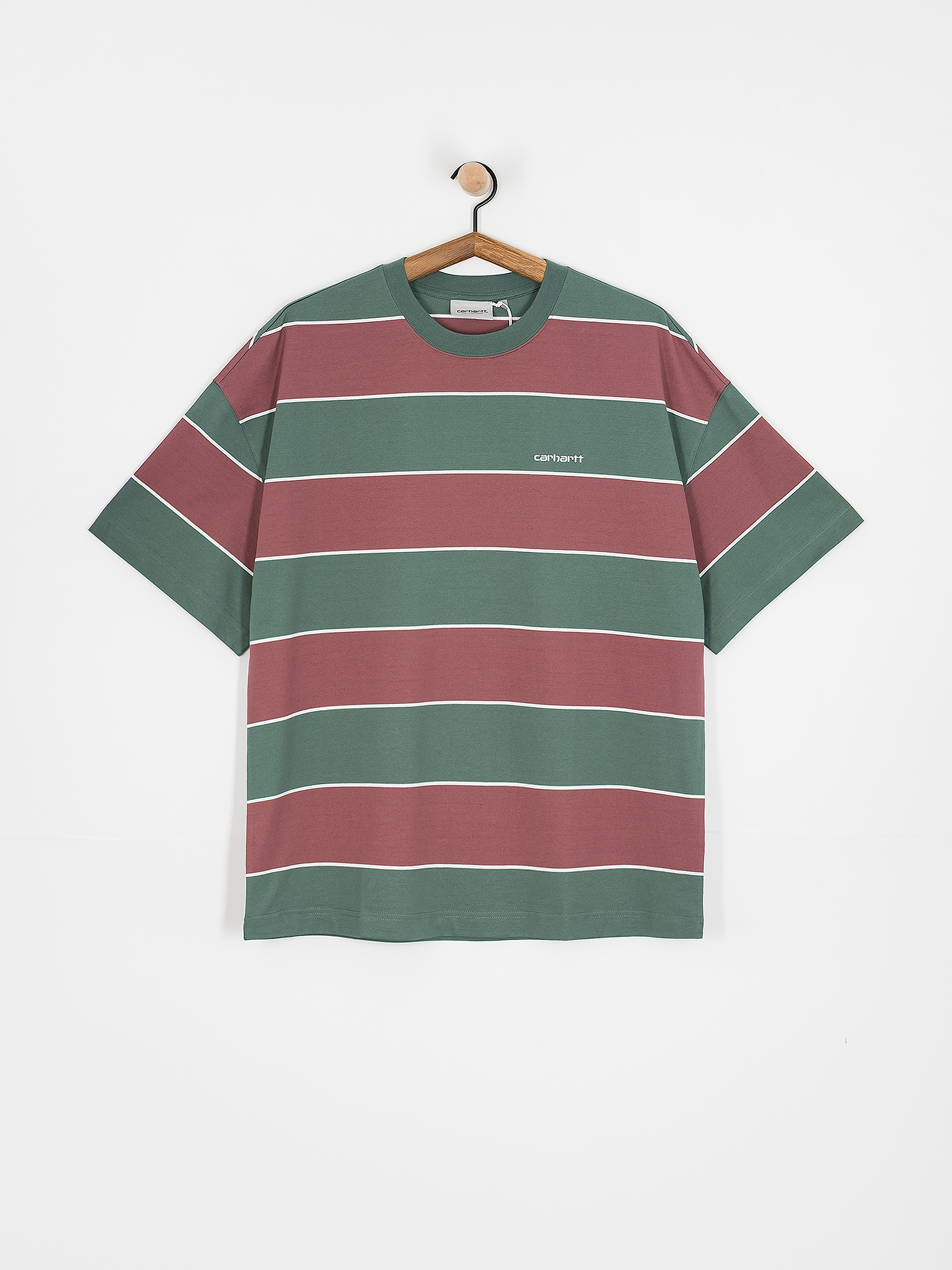 Тениска Carhartt WIP Quinby (quinby stripe/silver pine)