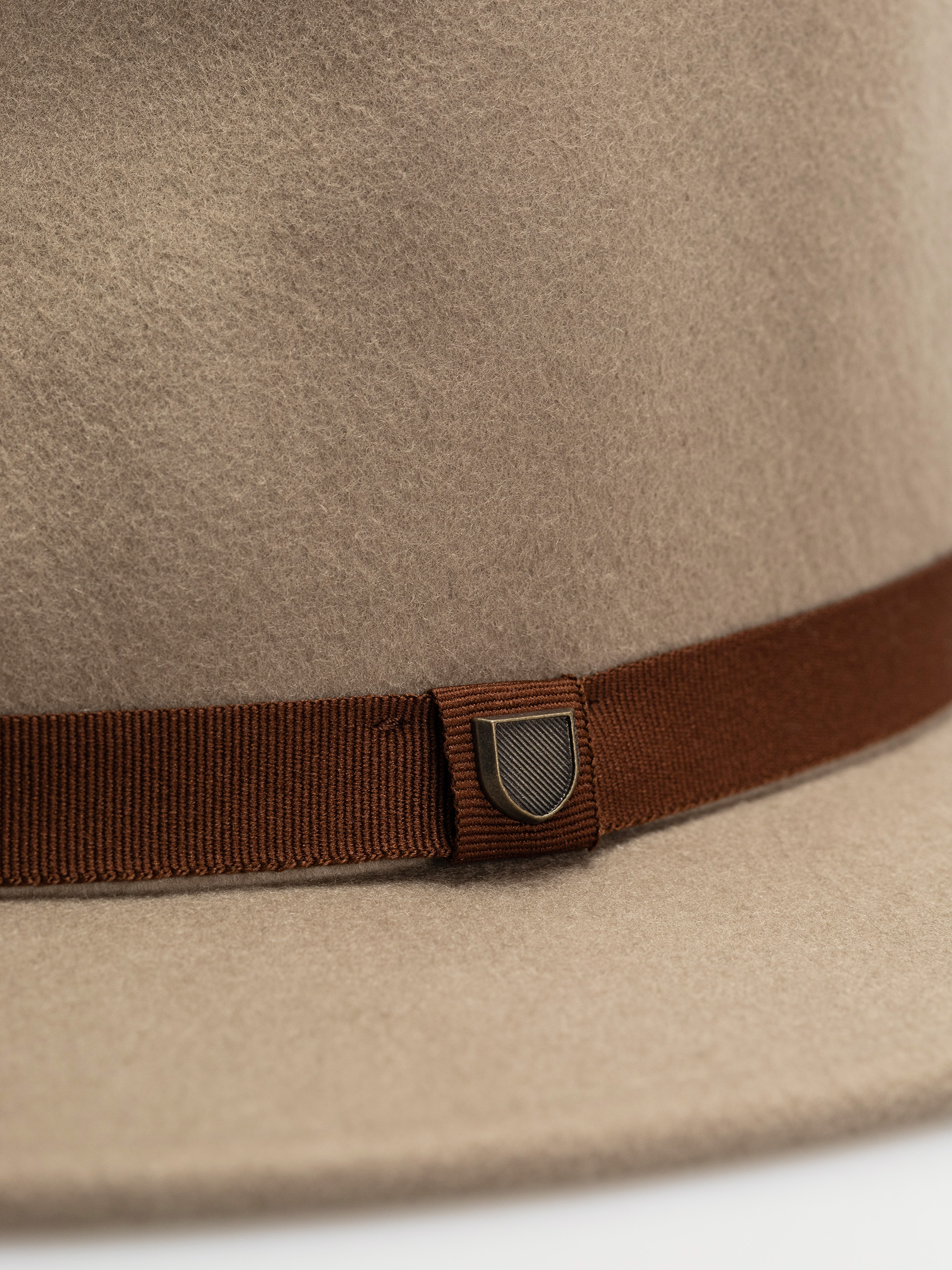 Шапка с периферия Brixton Messer Packable Fedora (timberwolf/light brown)