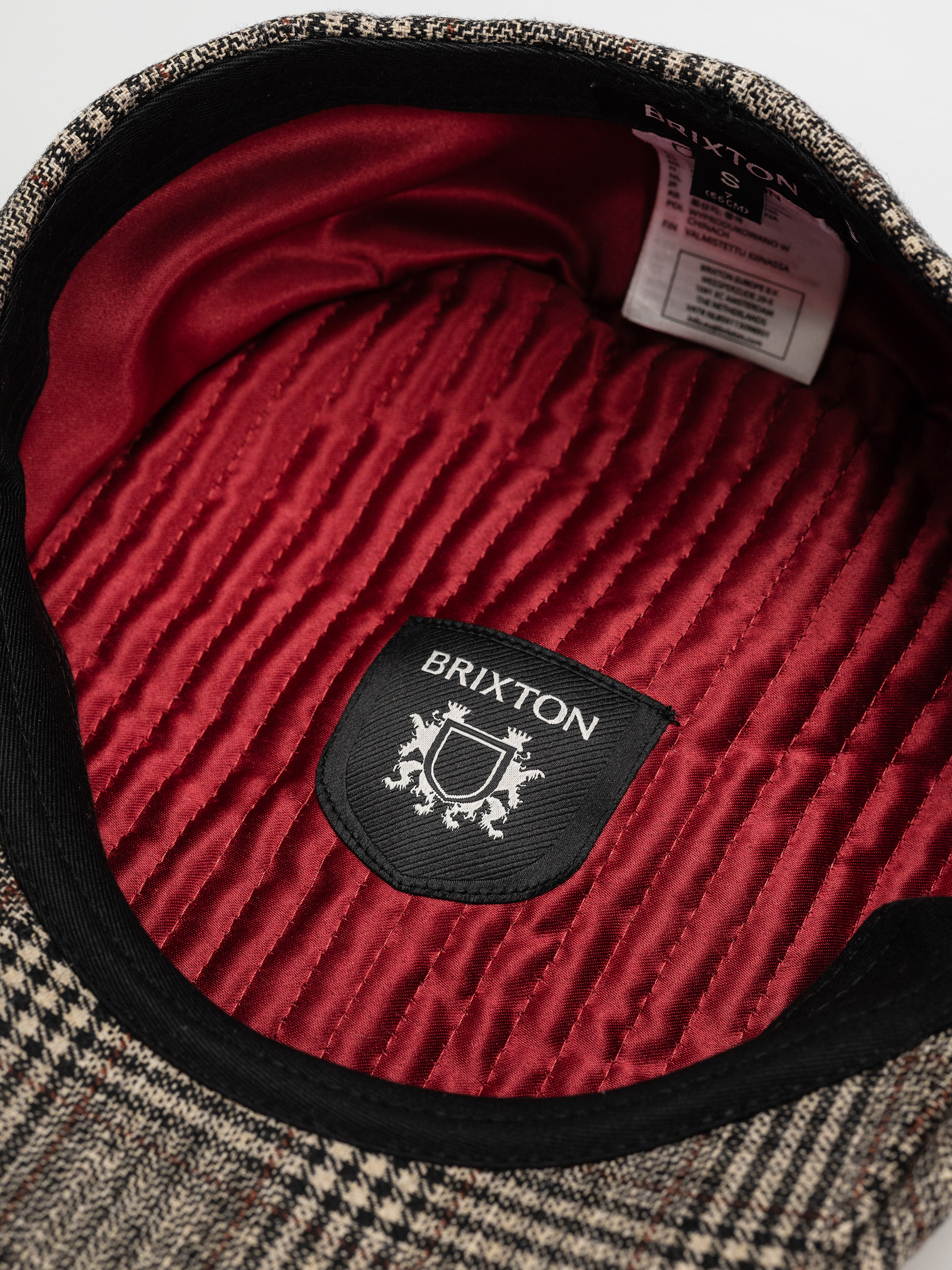 Каскет Brixton Brood Snap Cap (khaki/brown plaid)