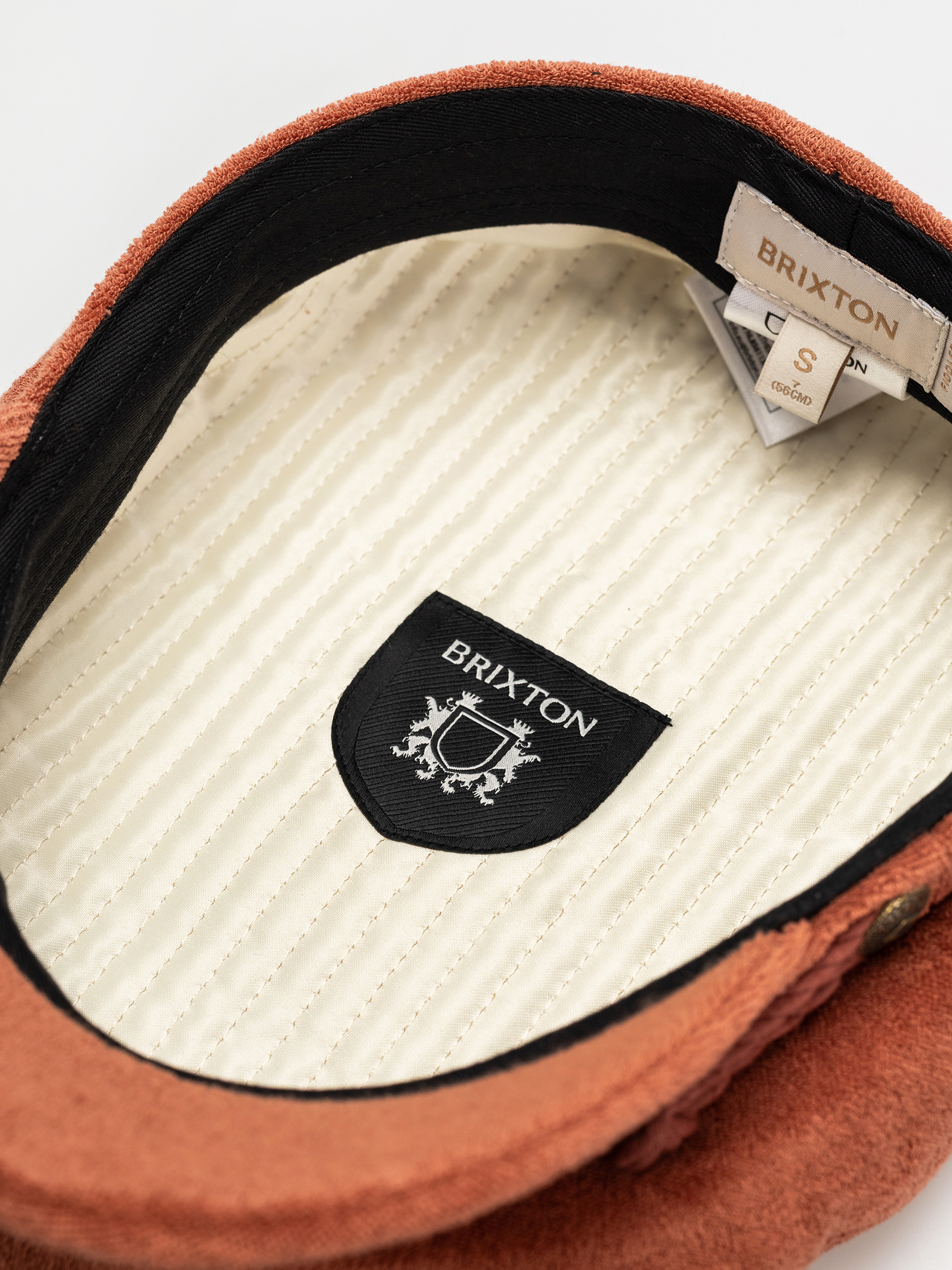 Каскет Brixton Fiddler Cap (burnt brick terry cloth)