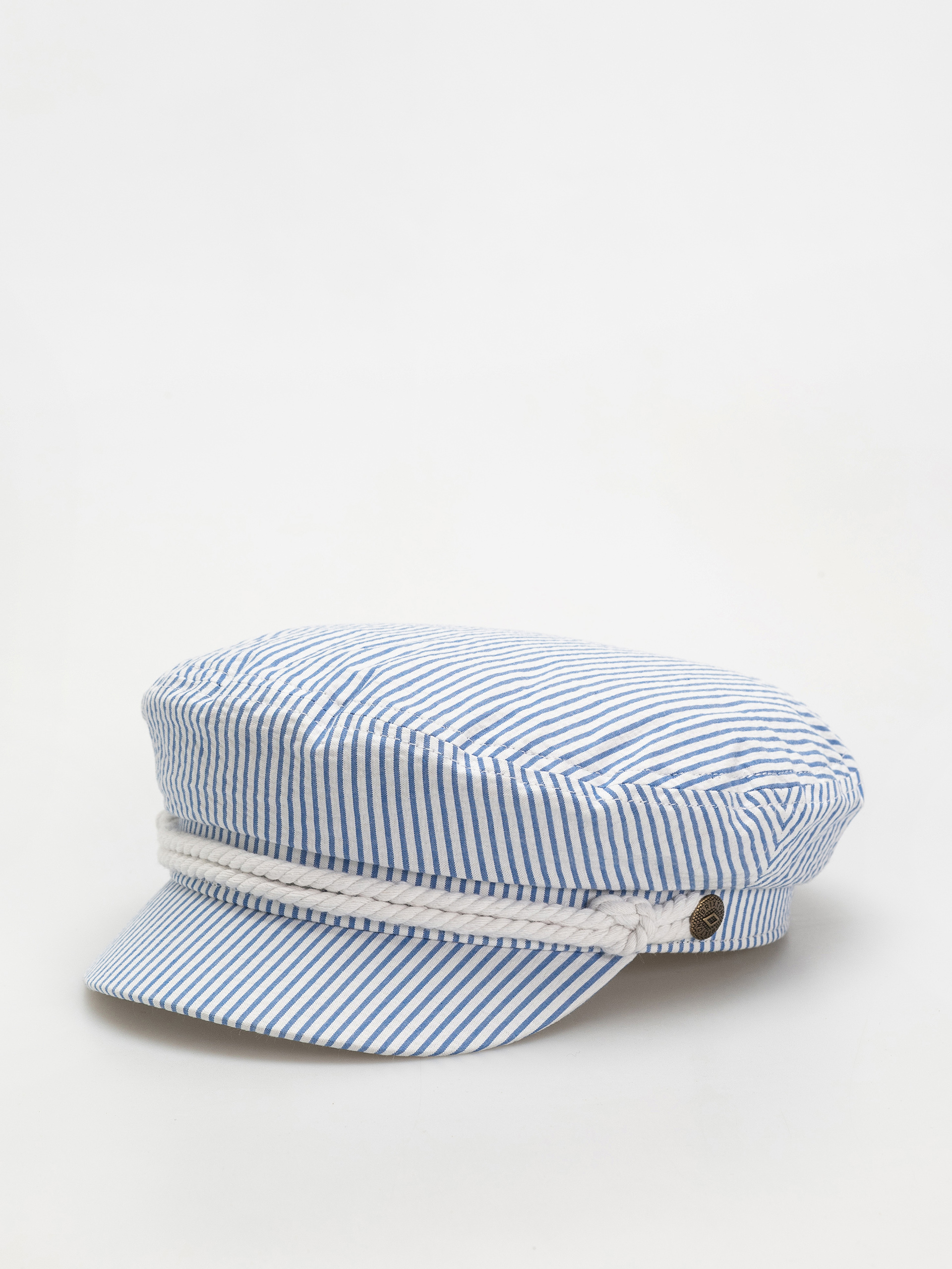 Каскет Brixton Fiddler Cap (off white/blue seersucker)