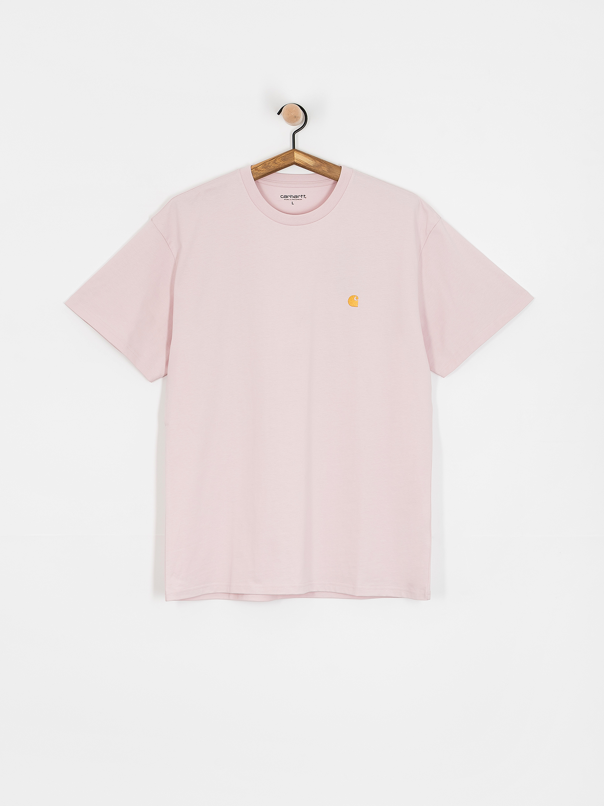 Тениска Carhartt WIP Chase (air pink/gold)