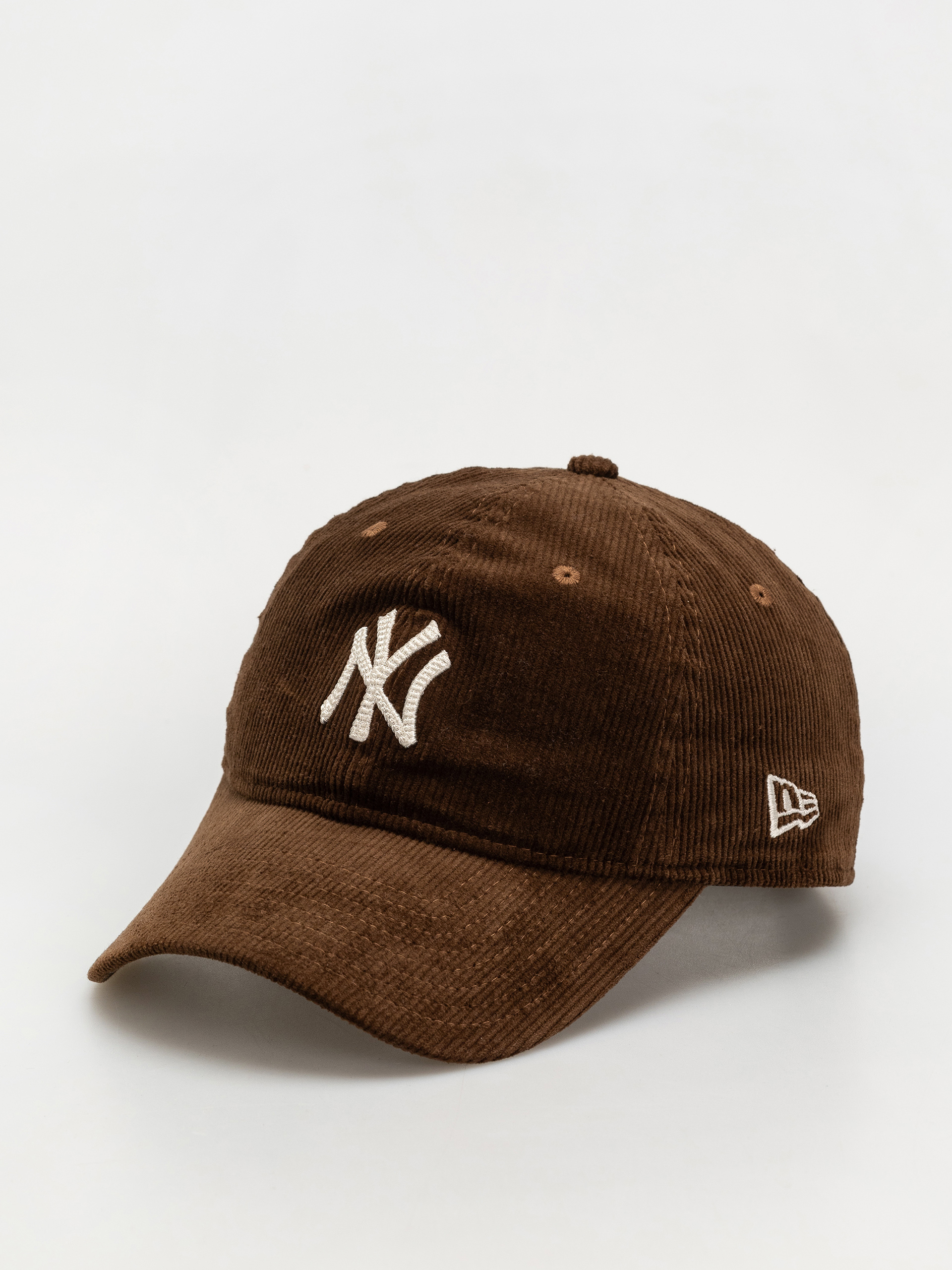 Шапка с козирка New Era Premium Cord 9Twenty New York Yankees (dark brown)