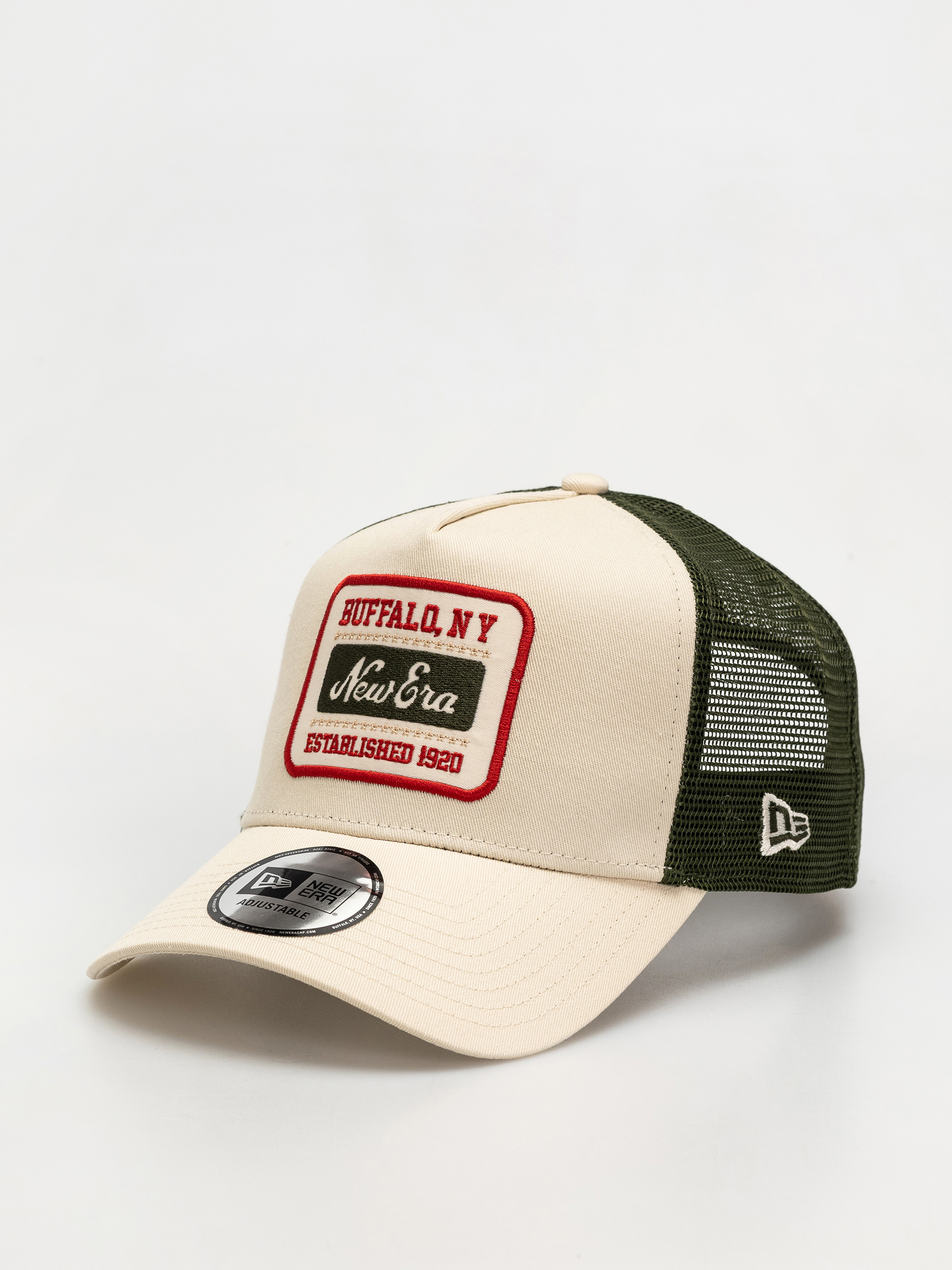 Шапка с козирка New Era Patch Trucker (light beige)