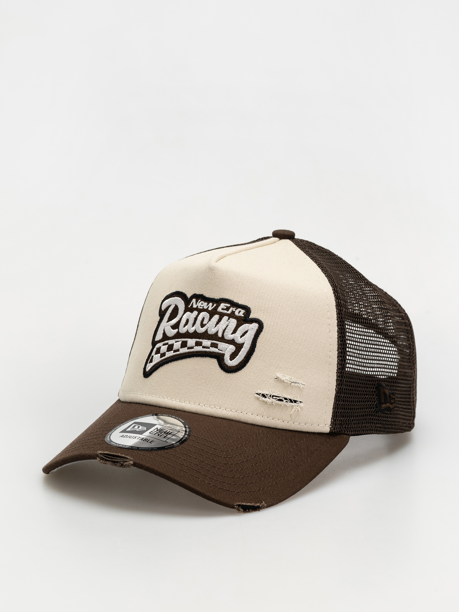 Шапка с козирка New Era Motorsport Trucker (light beige)