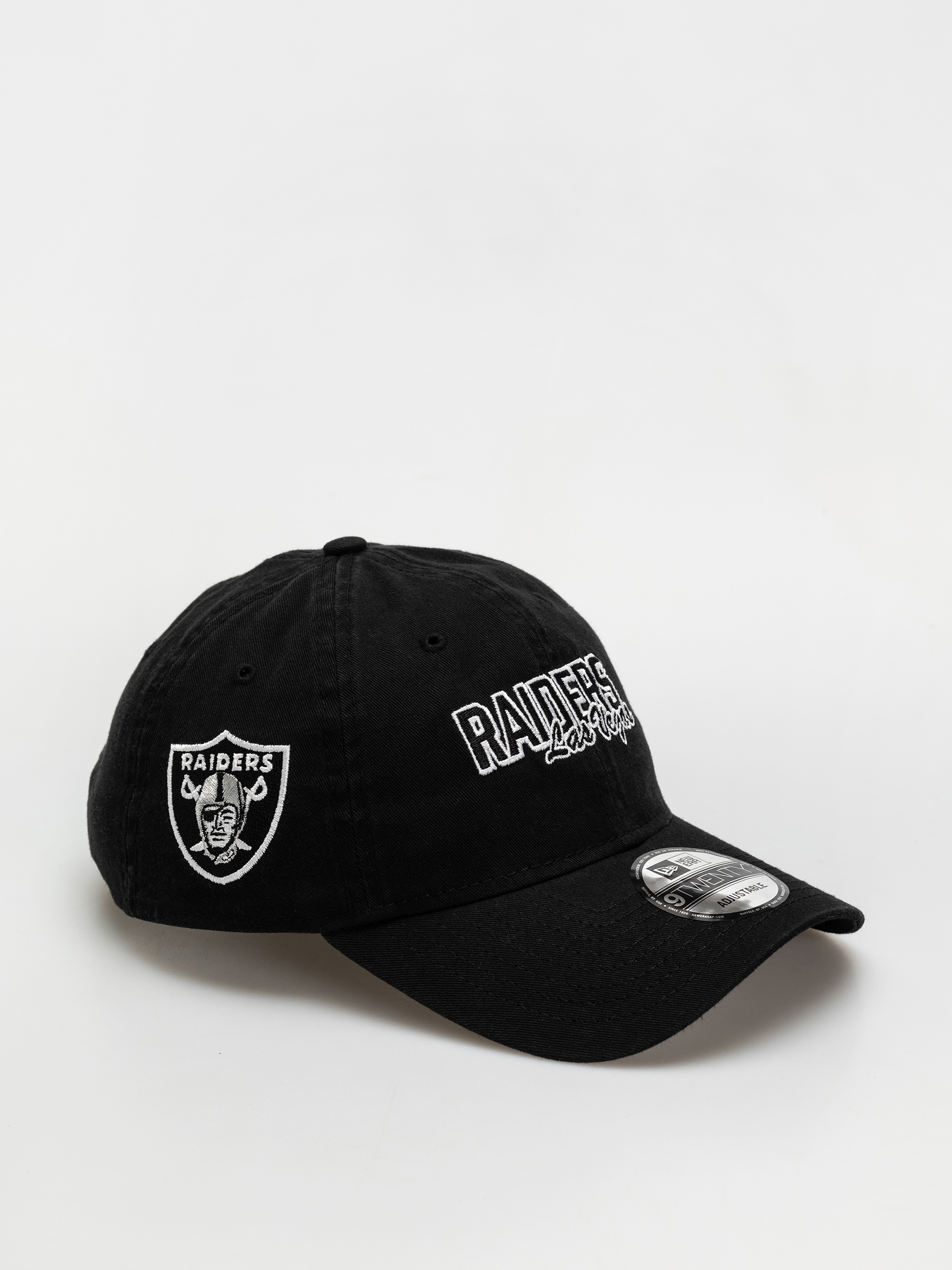 Шапка с козирка New Era NFL Script 9Twenty Raiders - черен (black)