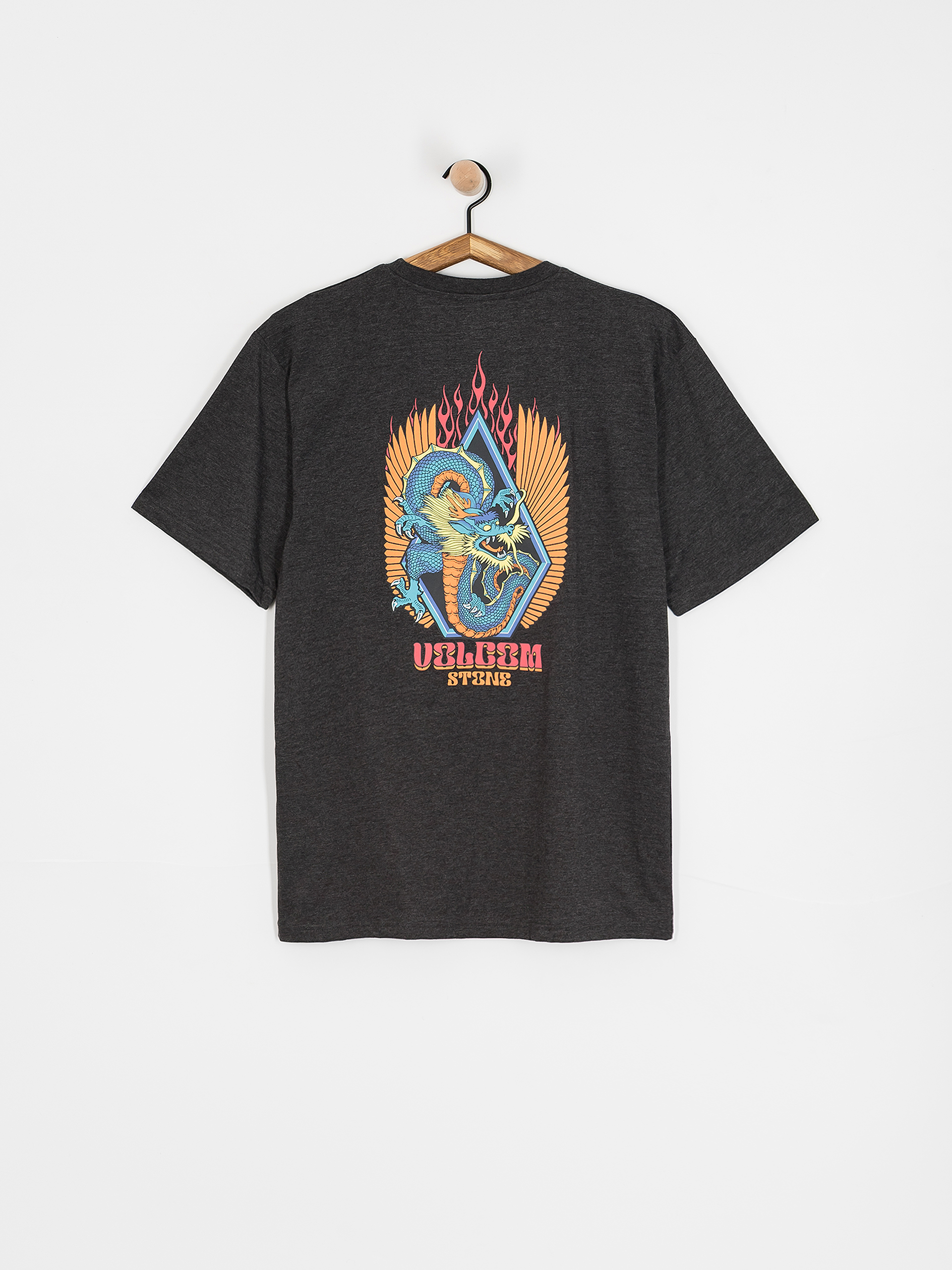 Тениска Volcom Draggin Stone Hth (heather black)